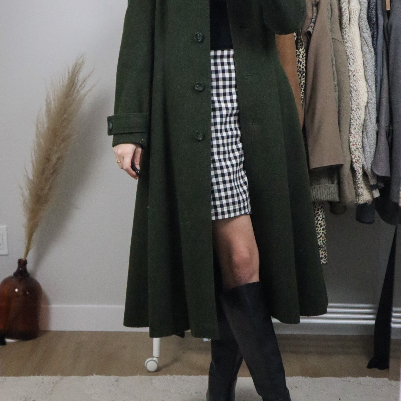 Vintage x Wool Blend Coat (XS)