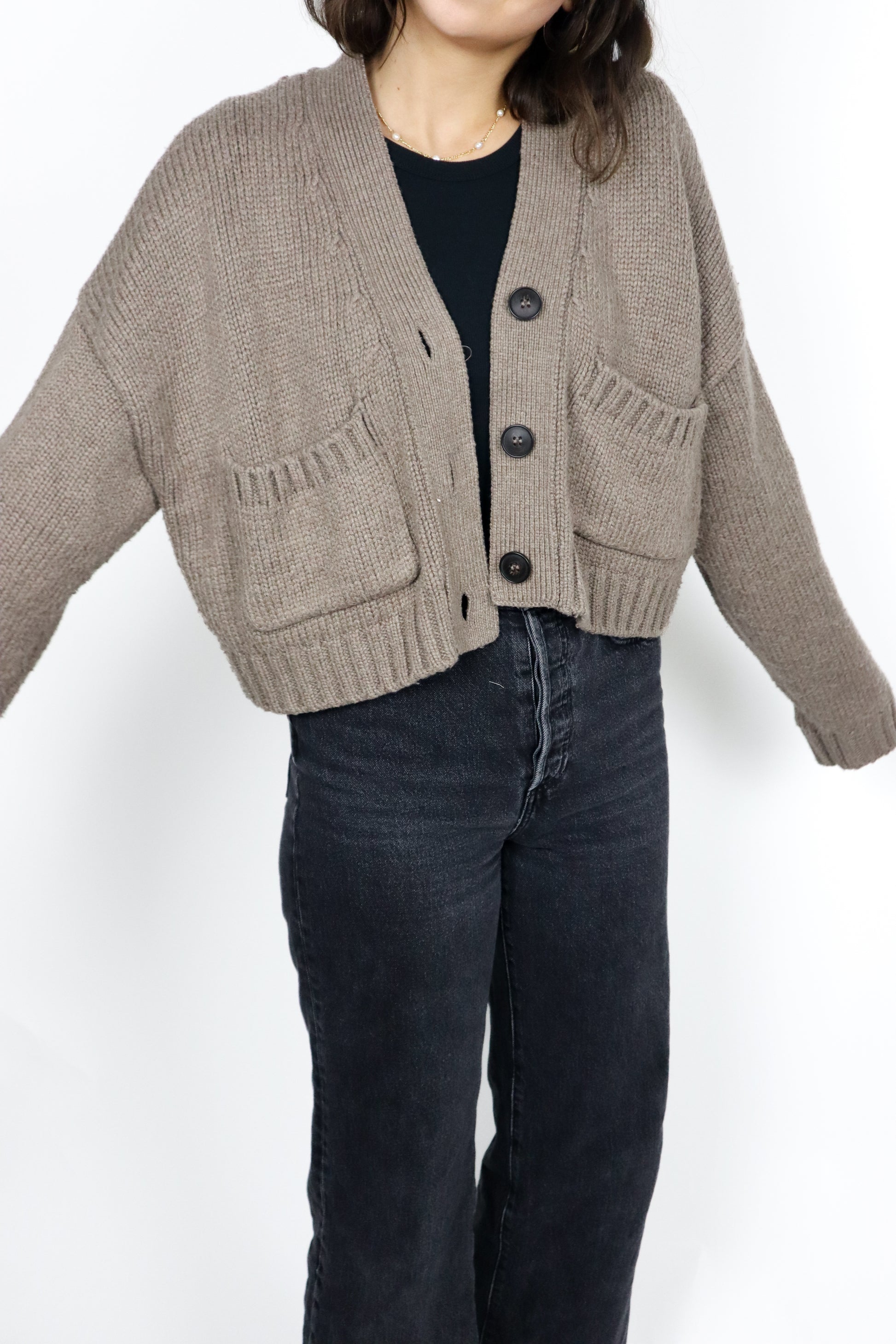 Zara x Wool Blend Cardigan (M)