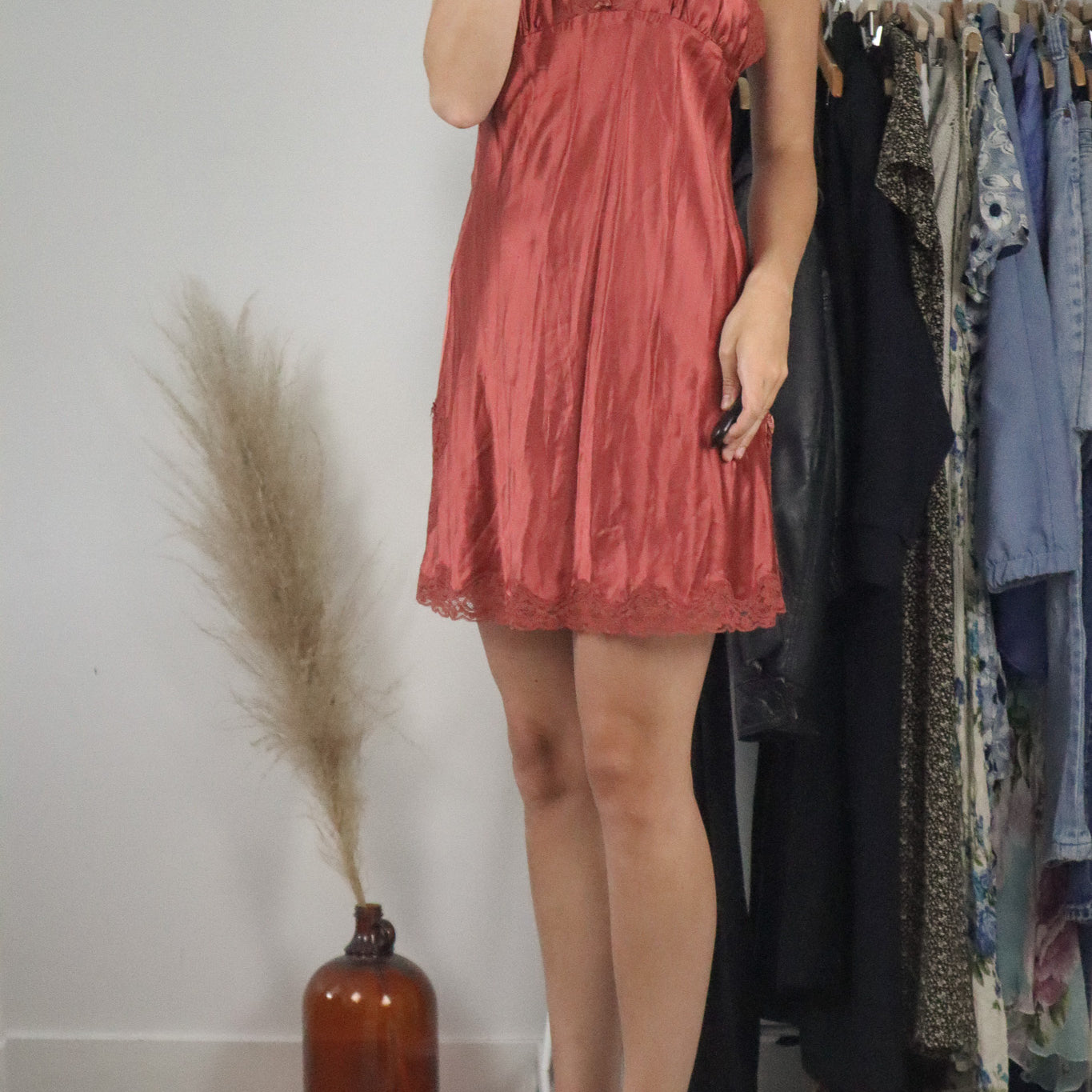 Vintage x Silk Slip Dress (6/8)