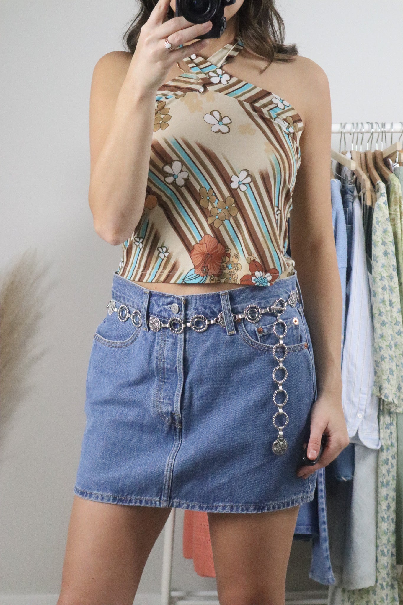 Vintage x Metal Chain Belt (S-M)