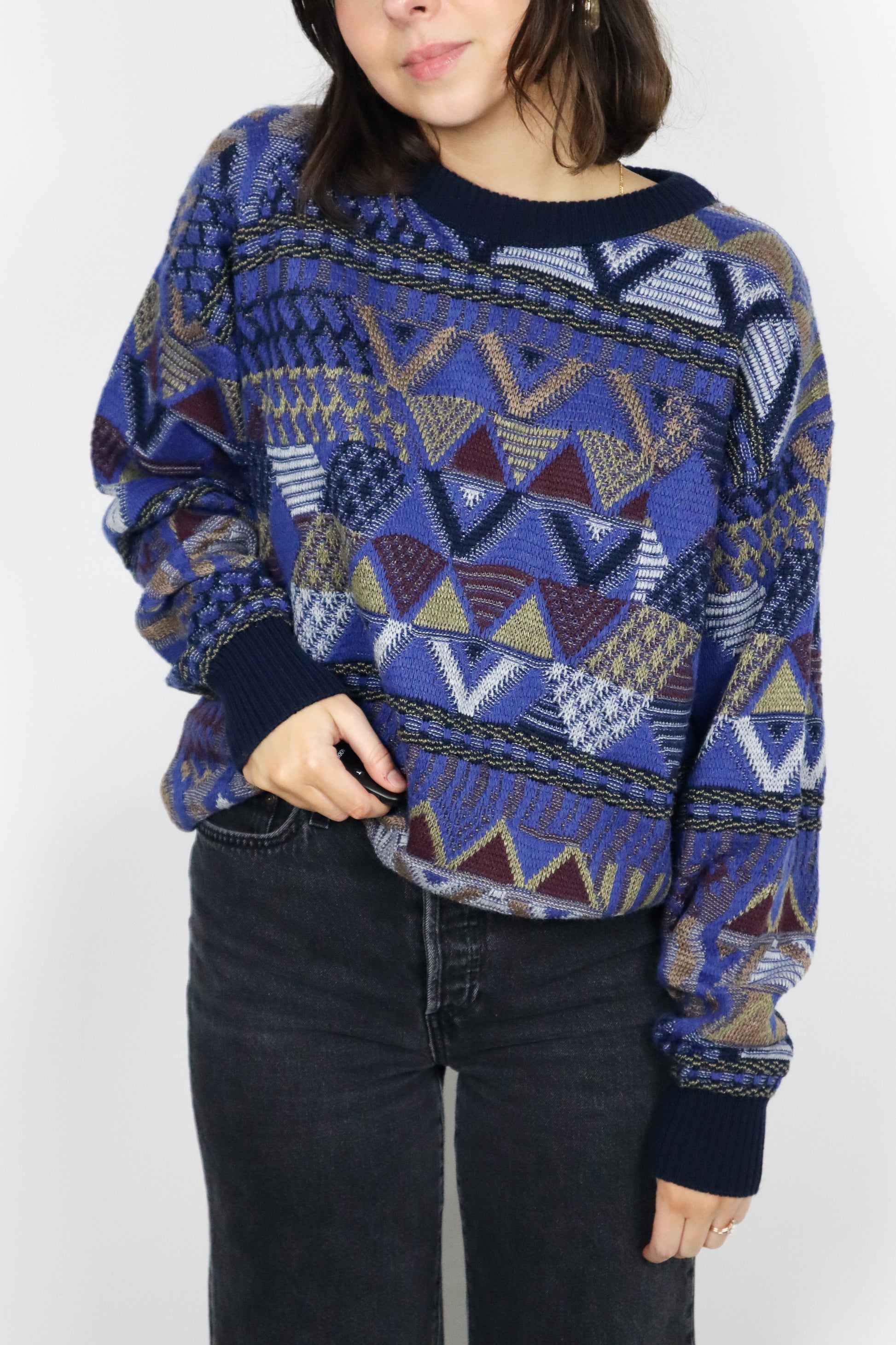 Vintage x Made in Germany x Textured Knit (S/M)