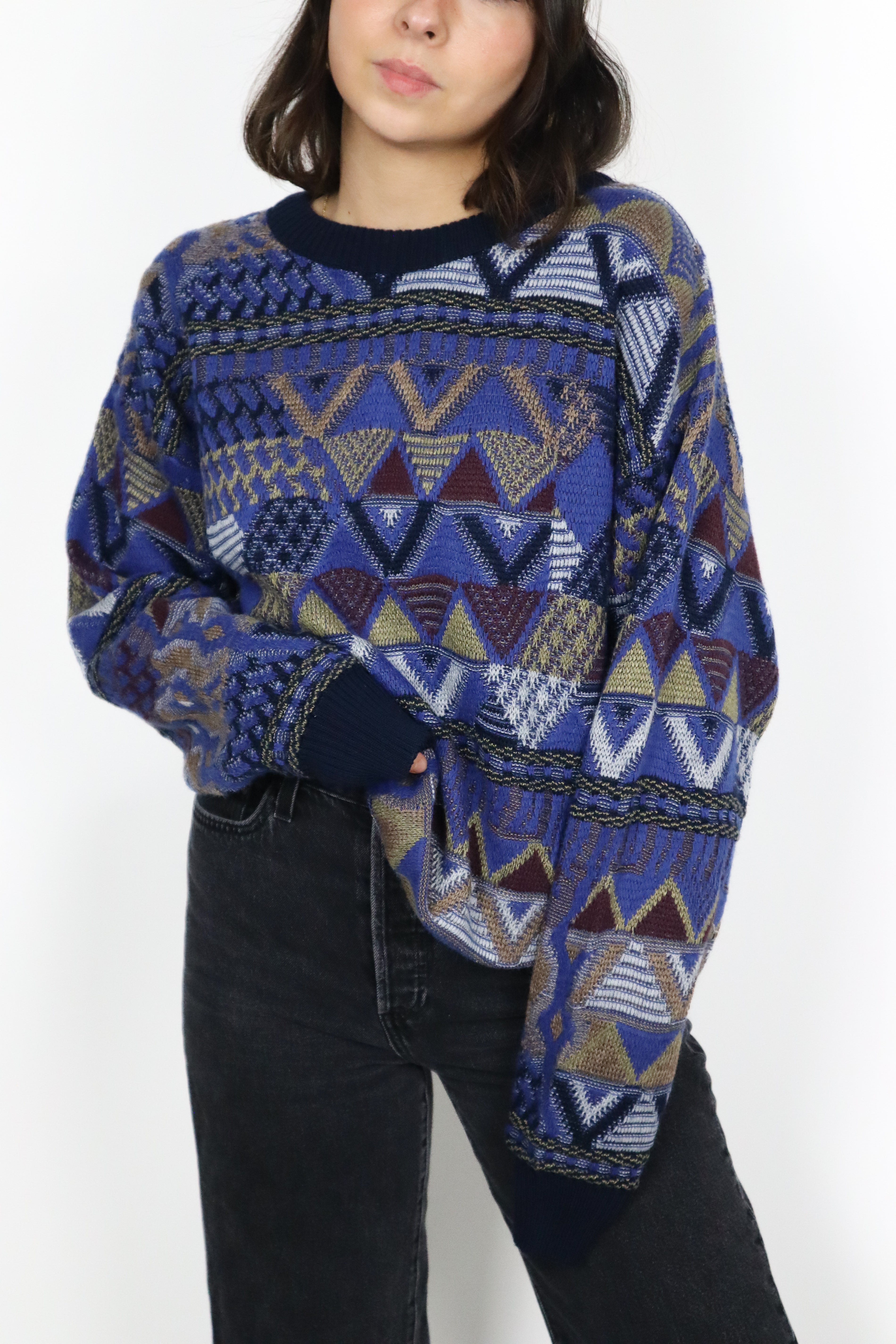 Vintage x Made in Germany x Textured Knit (S/M)
