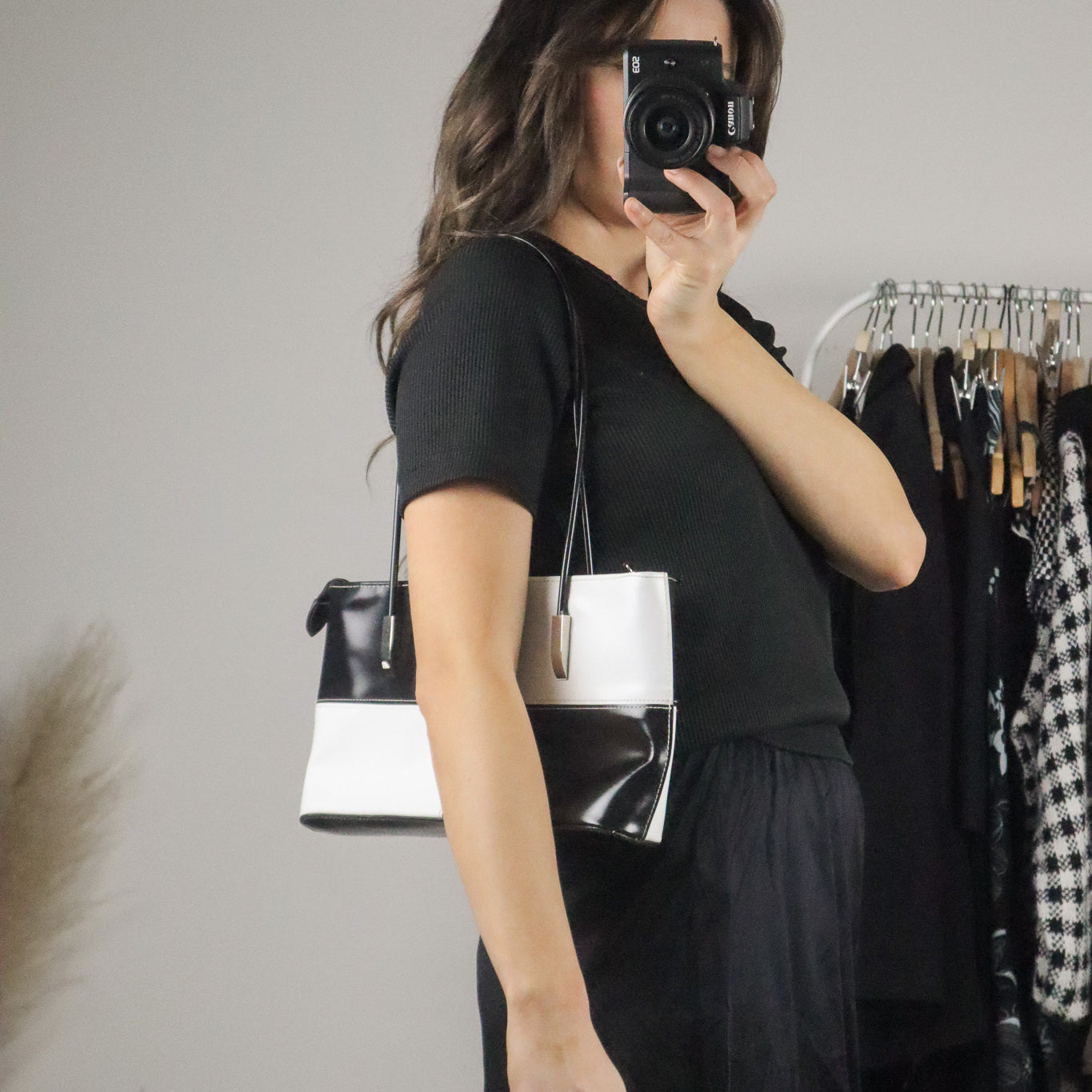Vintage x Checkered Purse