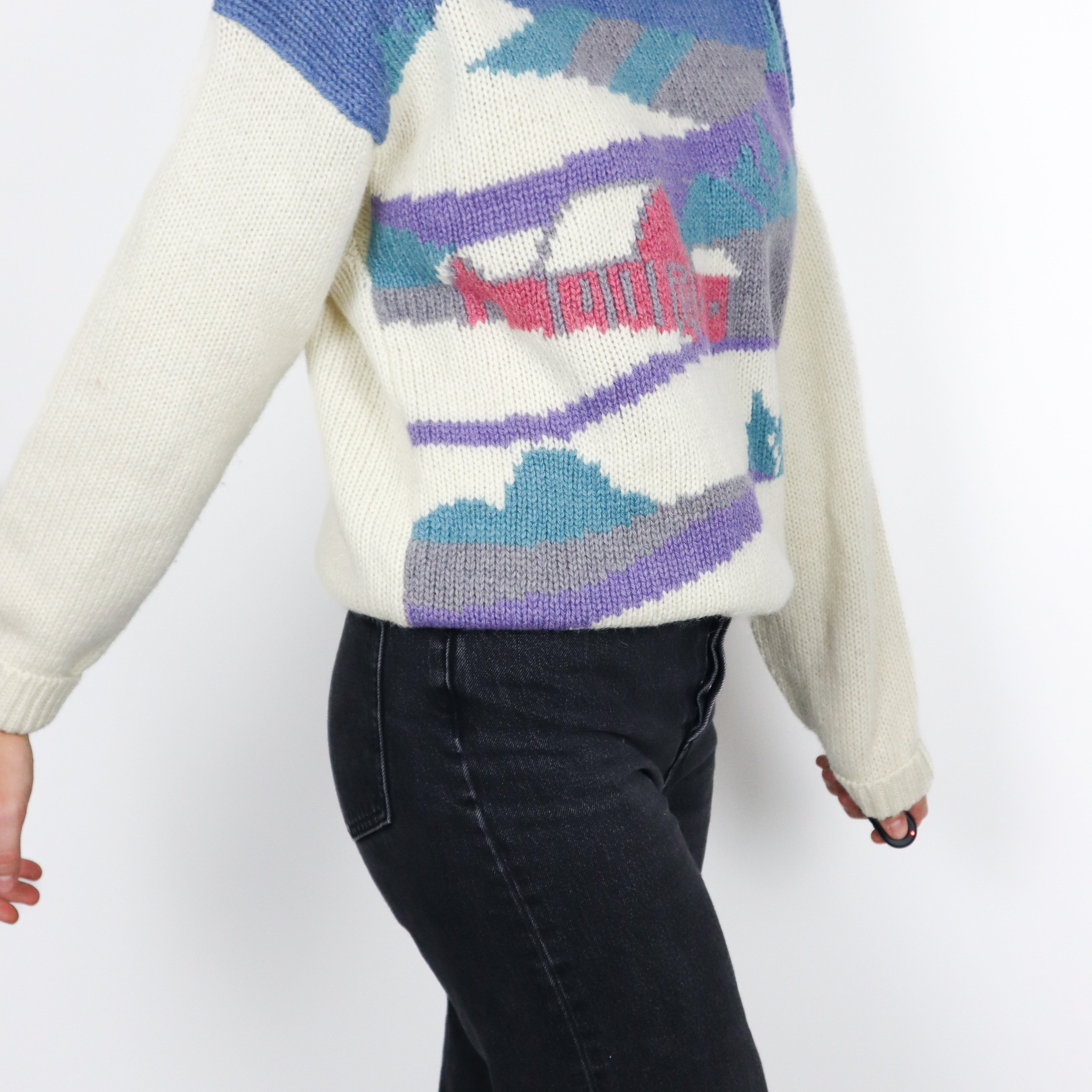 Vintage x Wool Graphic Knit (S/M)