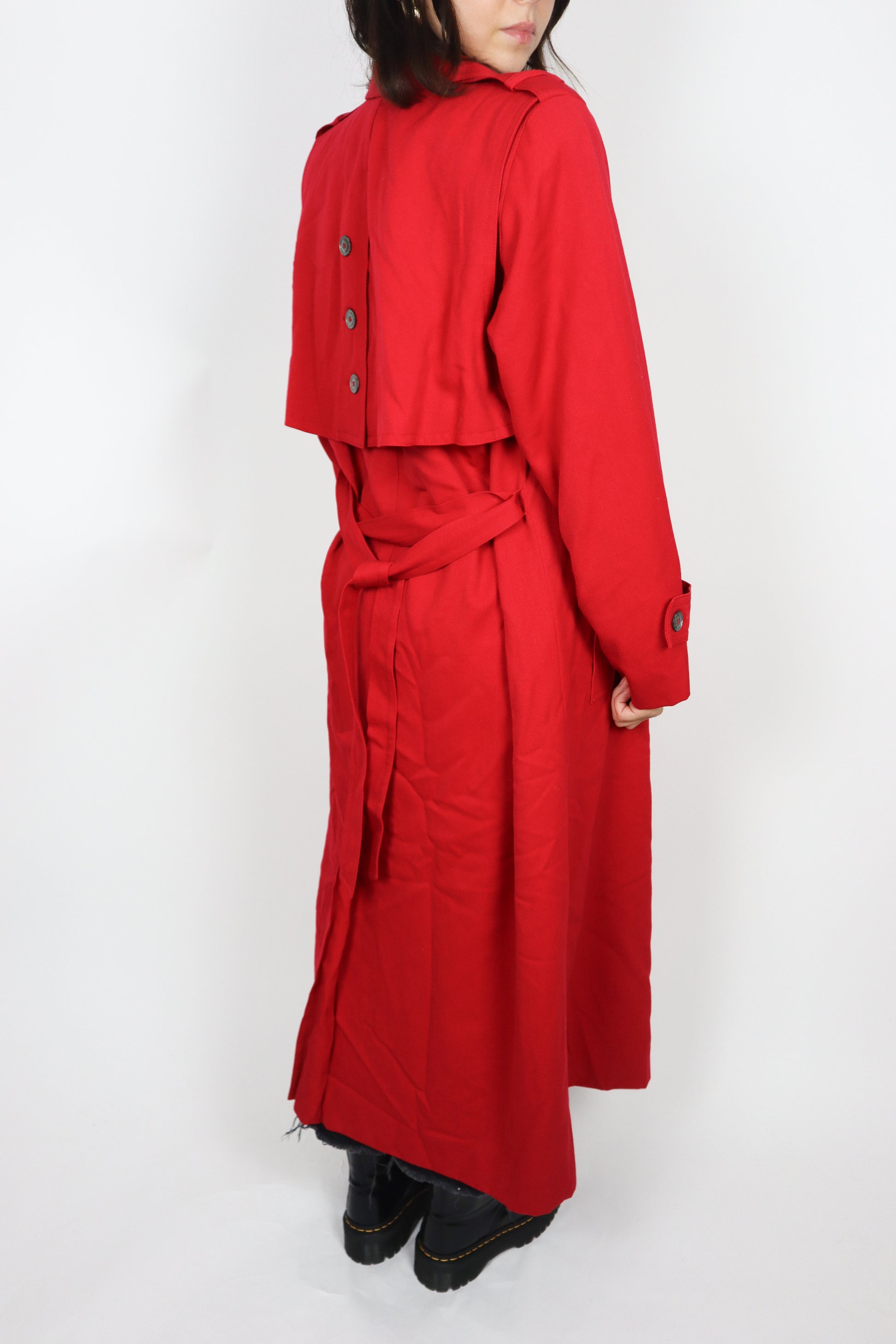 Vintage x Wool Trench Coat (L)