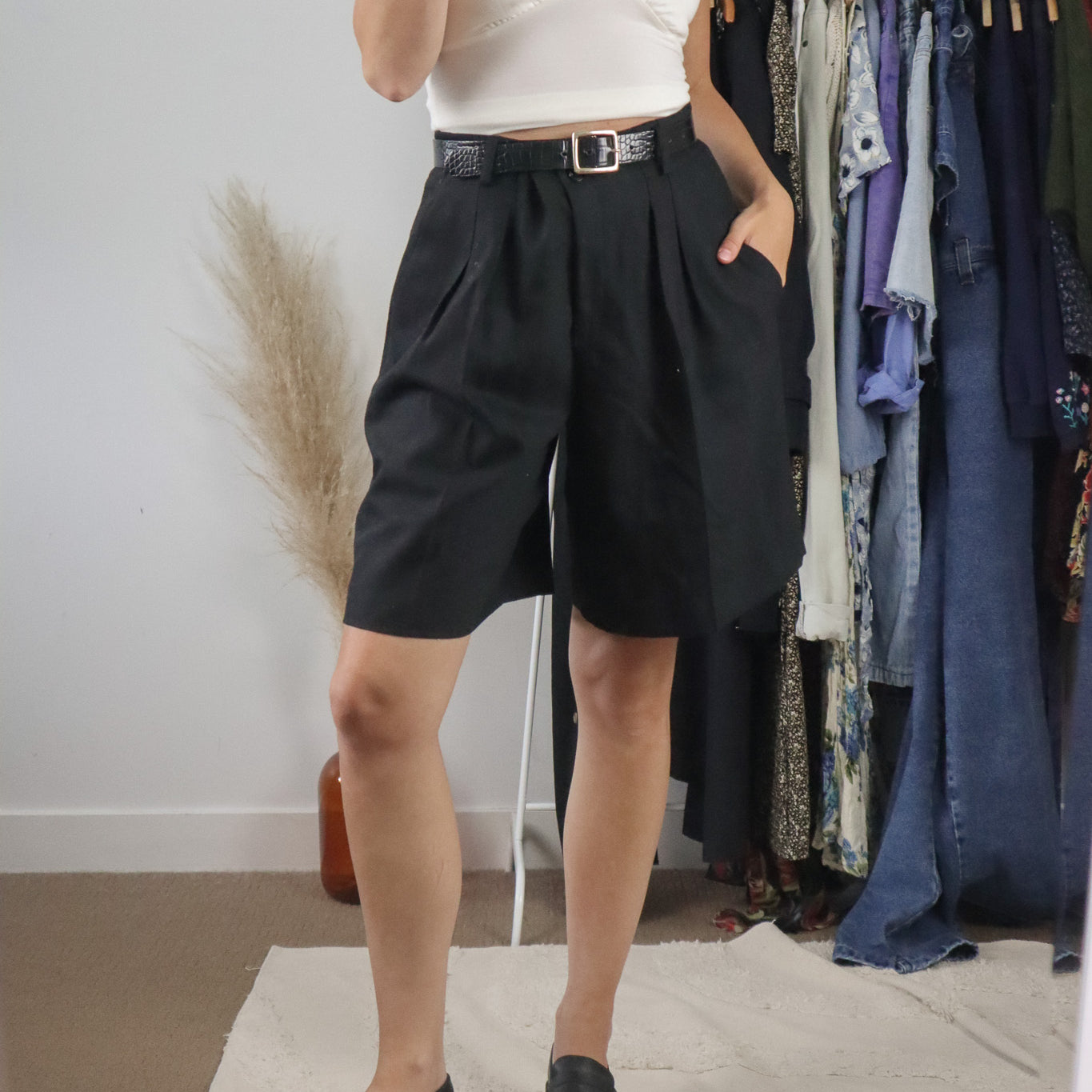Made in Canada x Vintage x Wool Trouser Shorts (8)