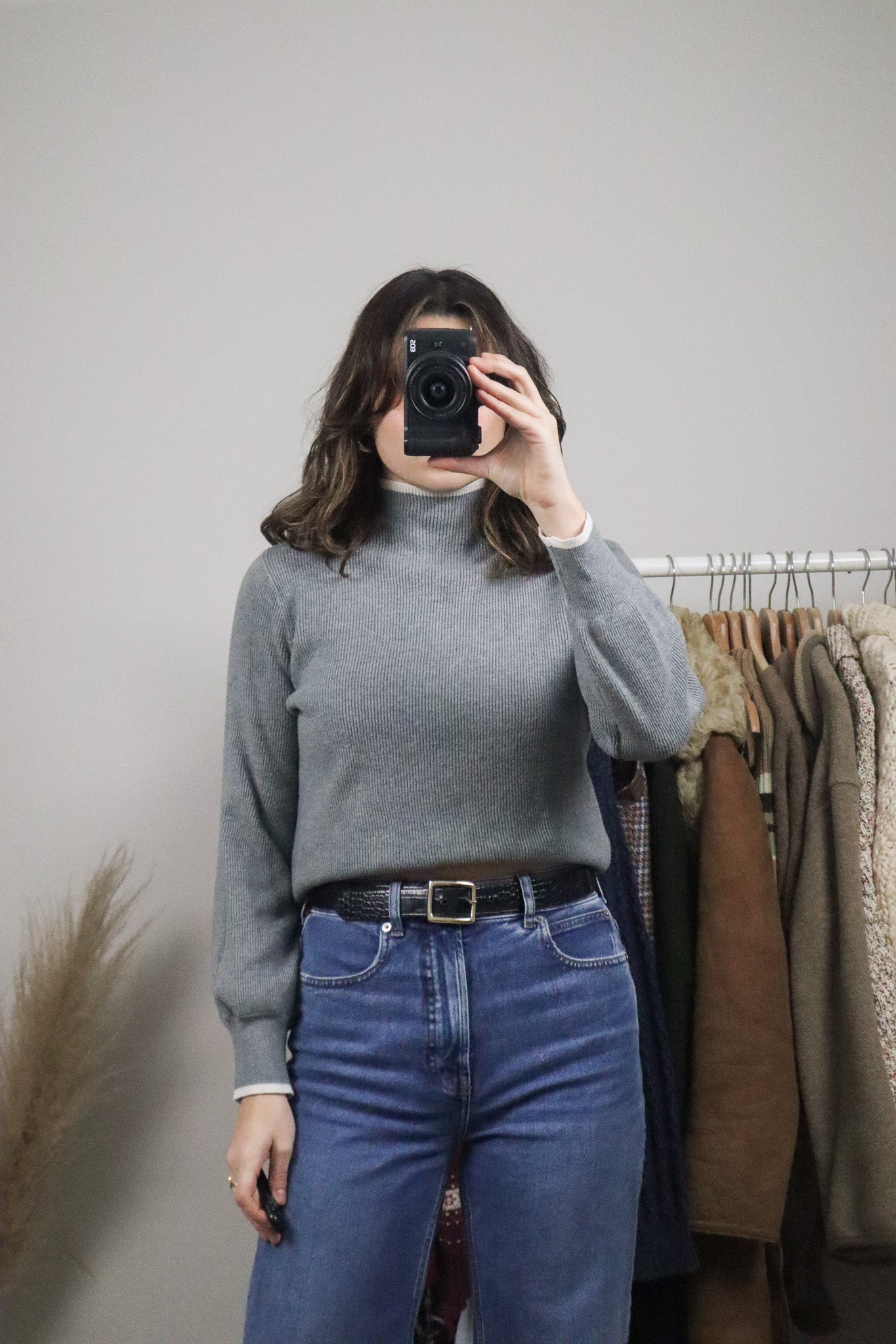 Modern x Contrast Ribbed Knit (S)