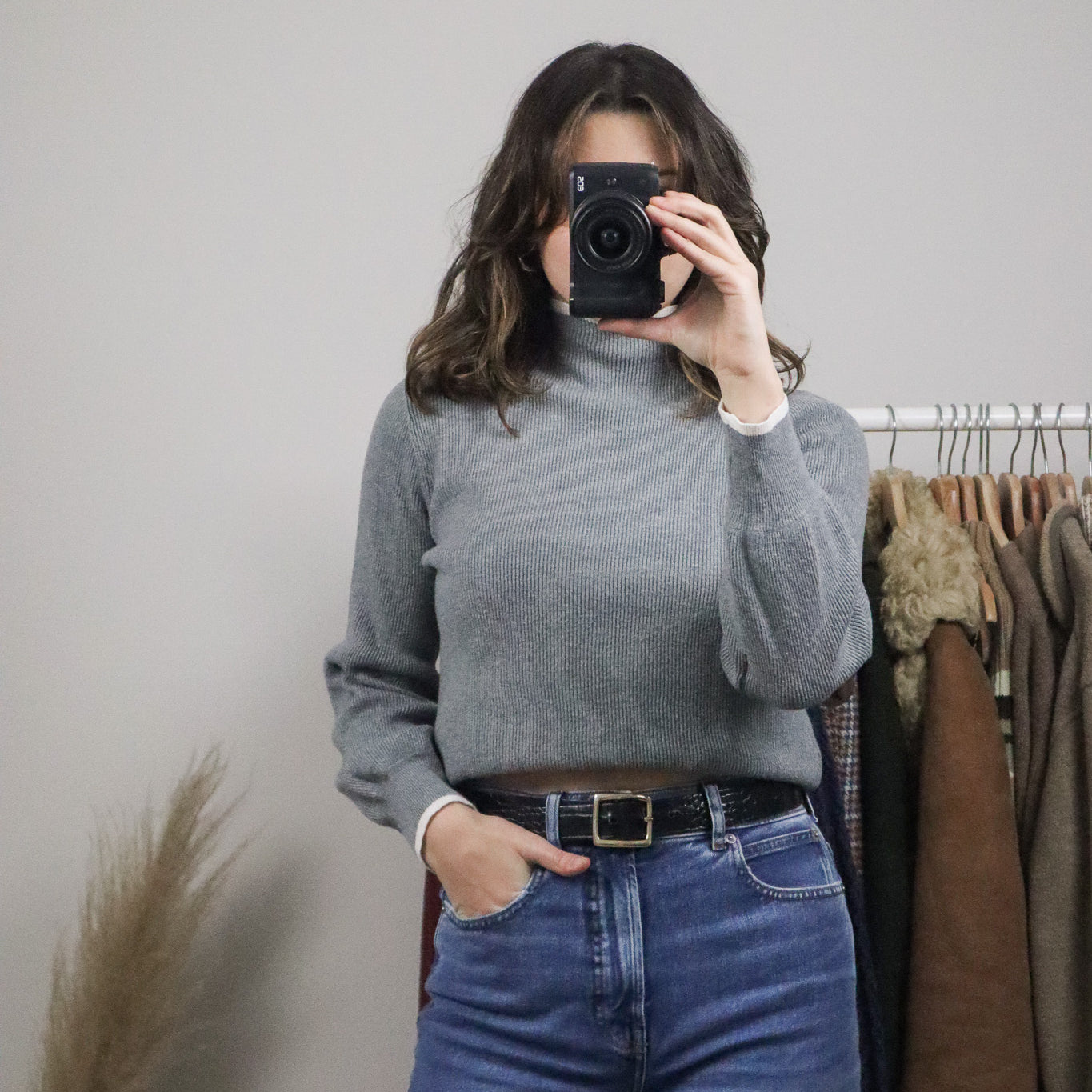 Modern x Contrast Ribbed Knit (S)