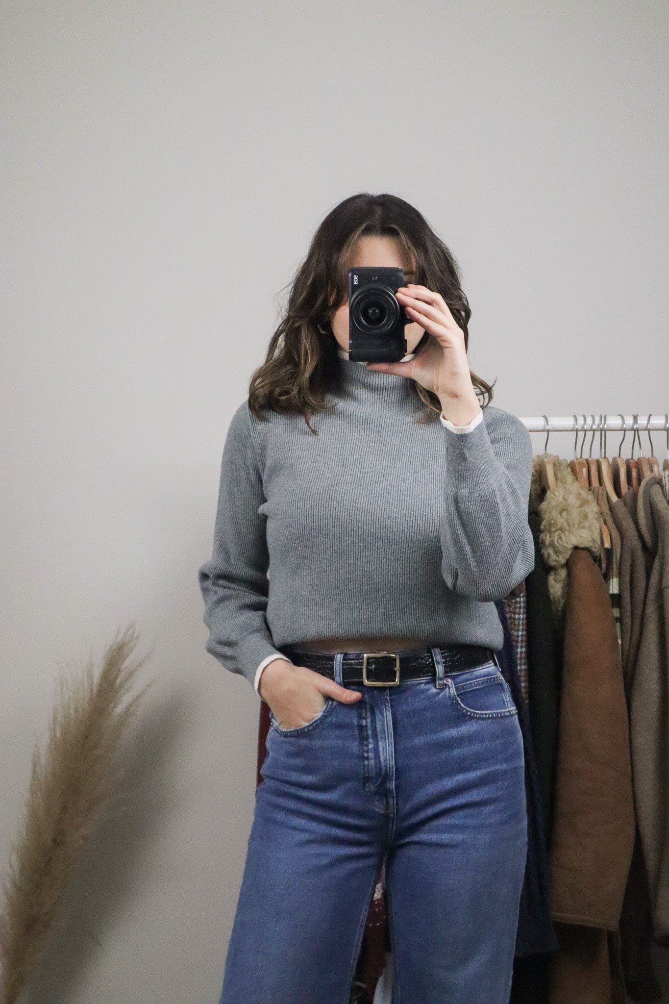 Modern x Contrast Ribbed Knit (S)