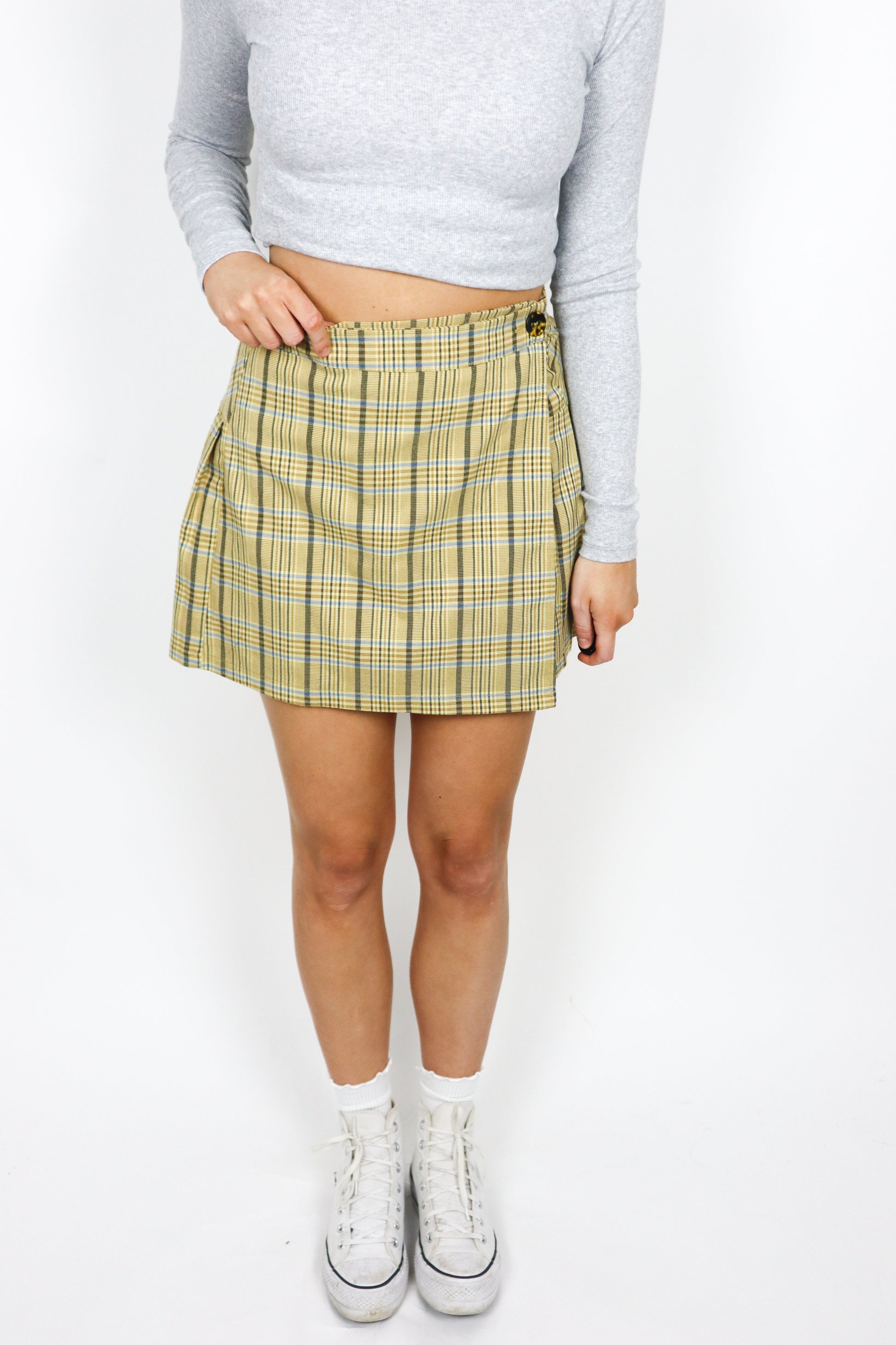 UO x Plaid Mini Skirt (S)