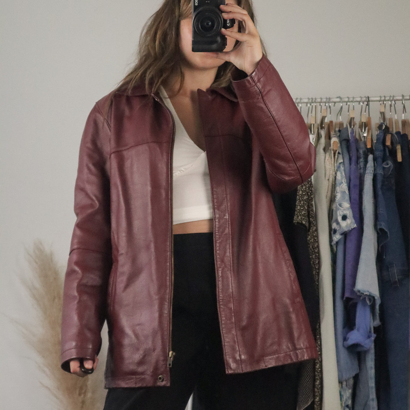 Vintage x Leather Jacket (M)