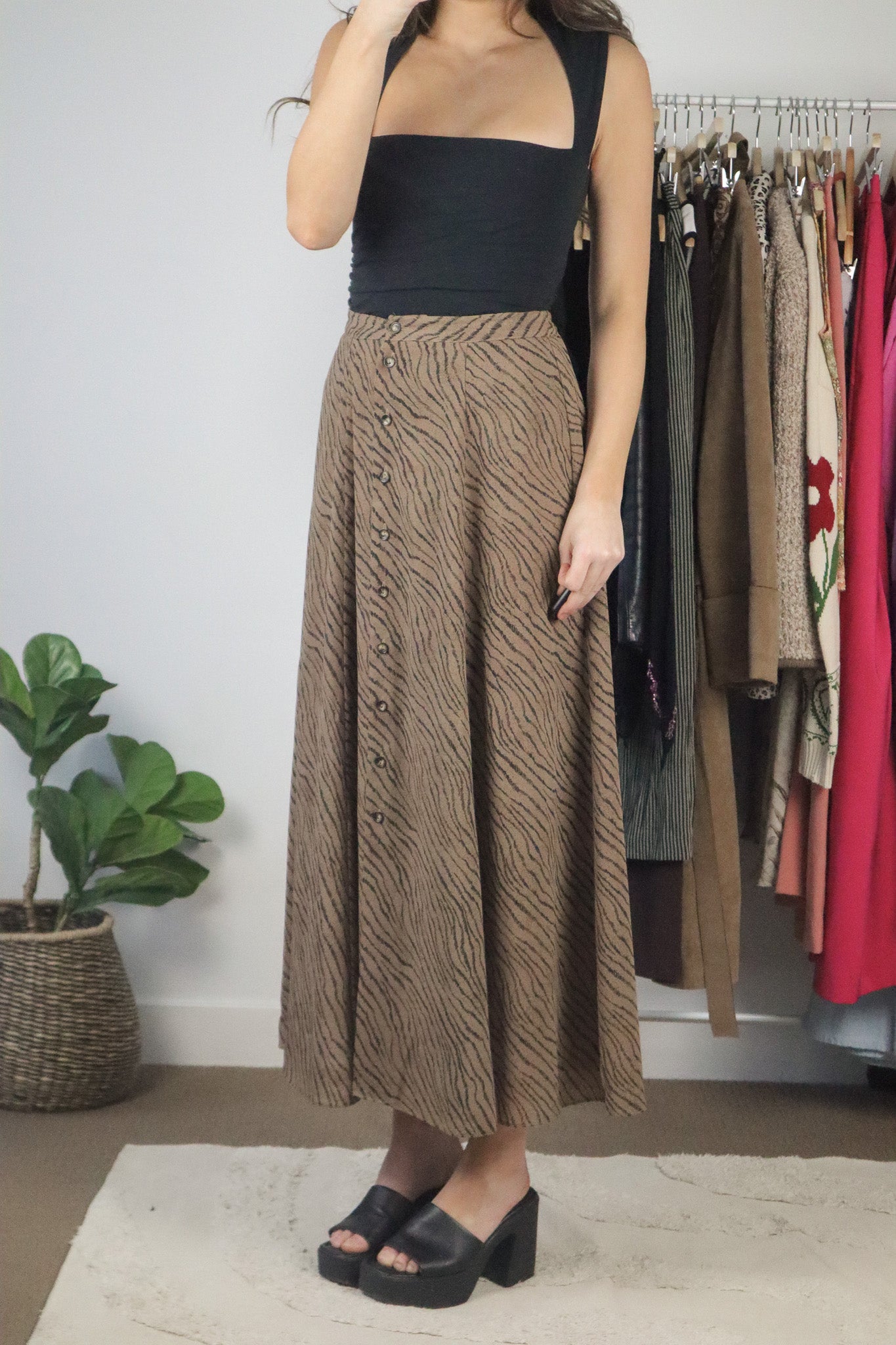 Vintage x Animal Print Skirt (6/8)