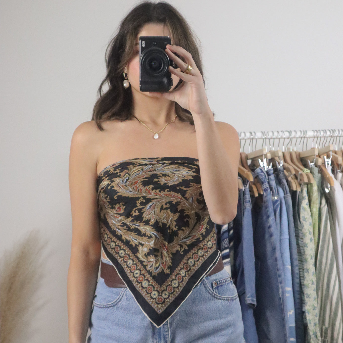 Vintage x Patterned Scarf