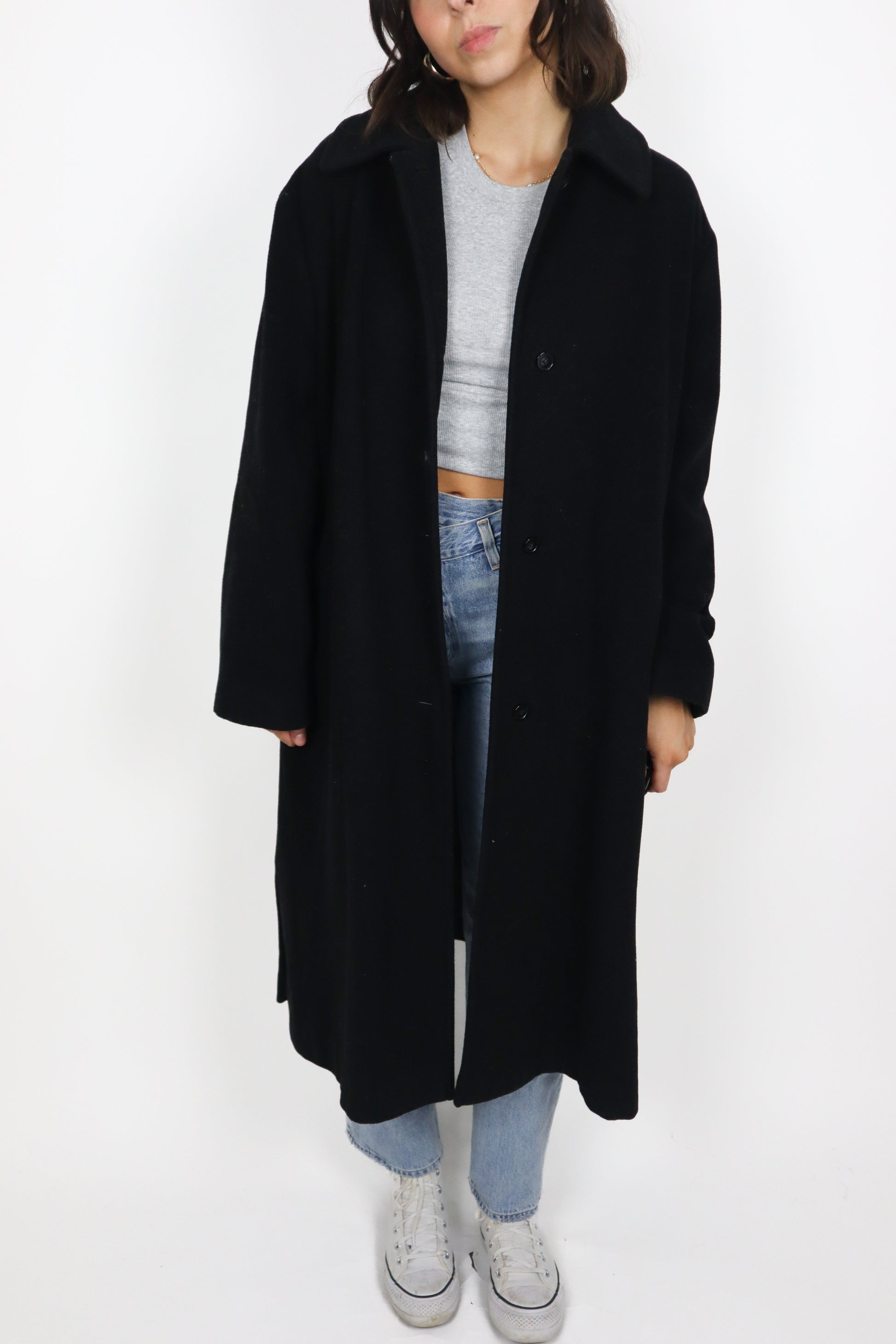 Vintage x Wool Blend Coat (S/M)