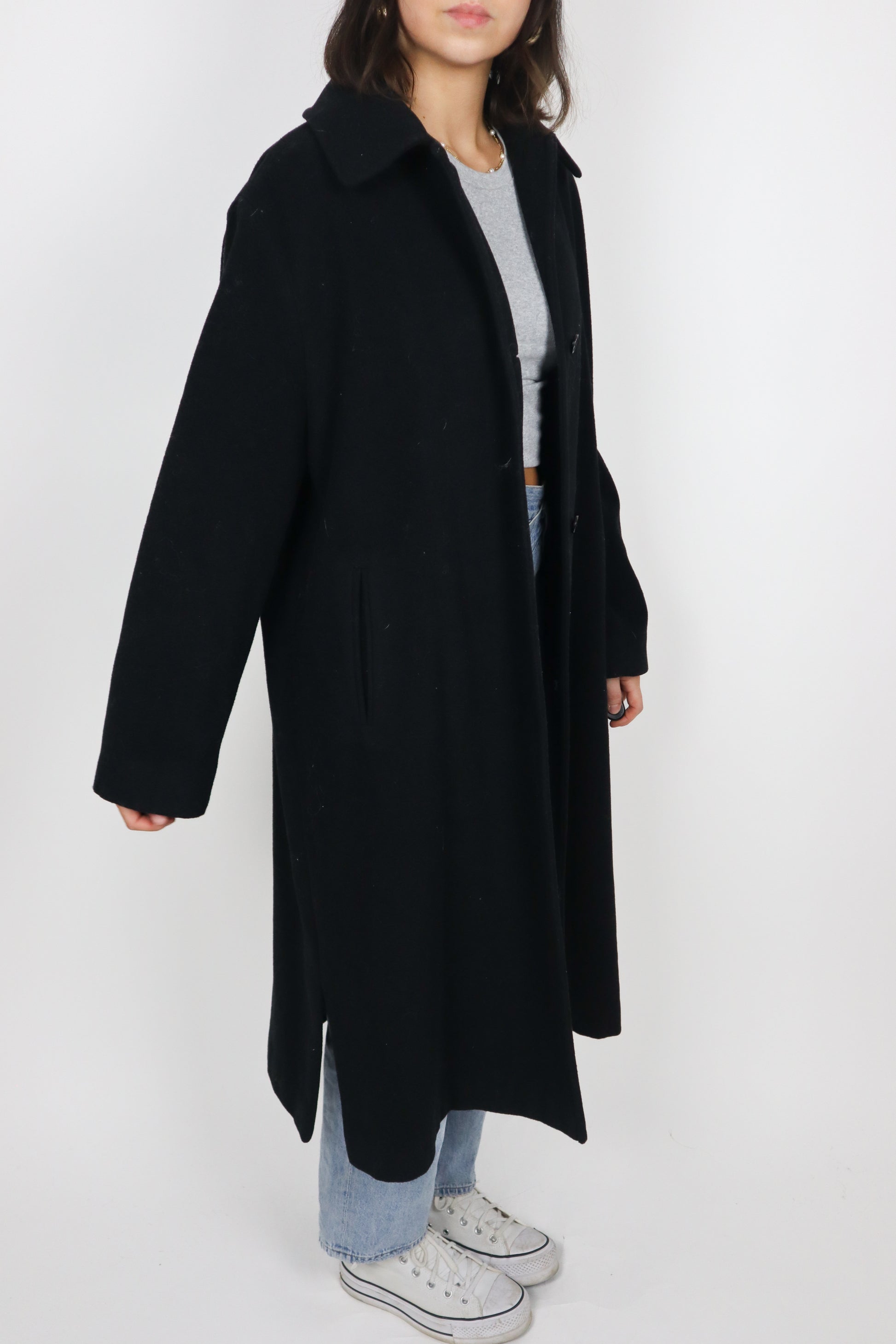 Vintage x Wool Blend Coat (S/M)
