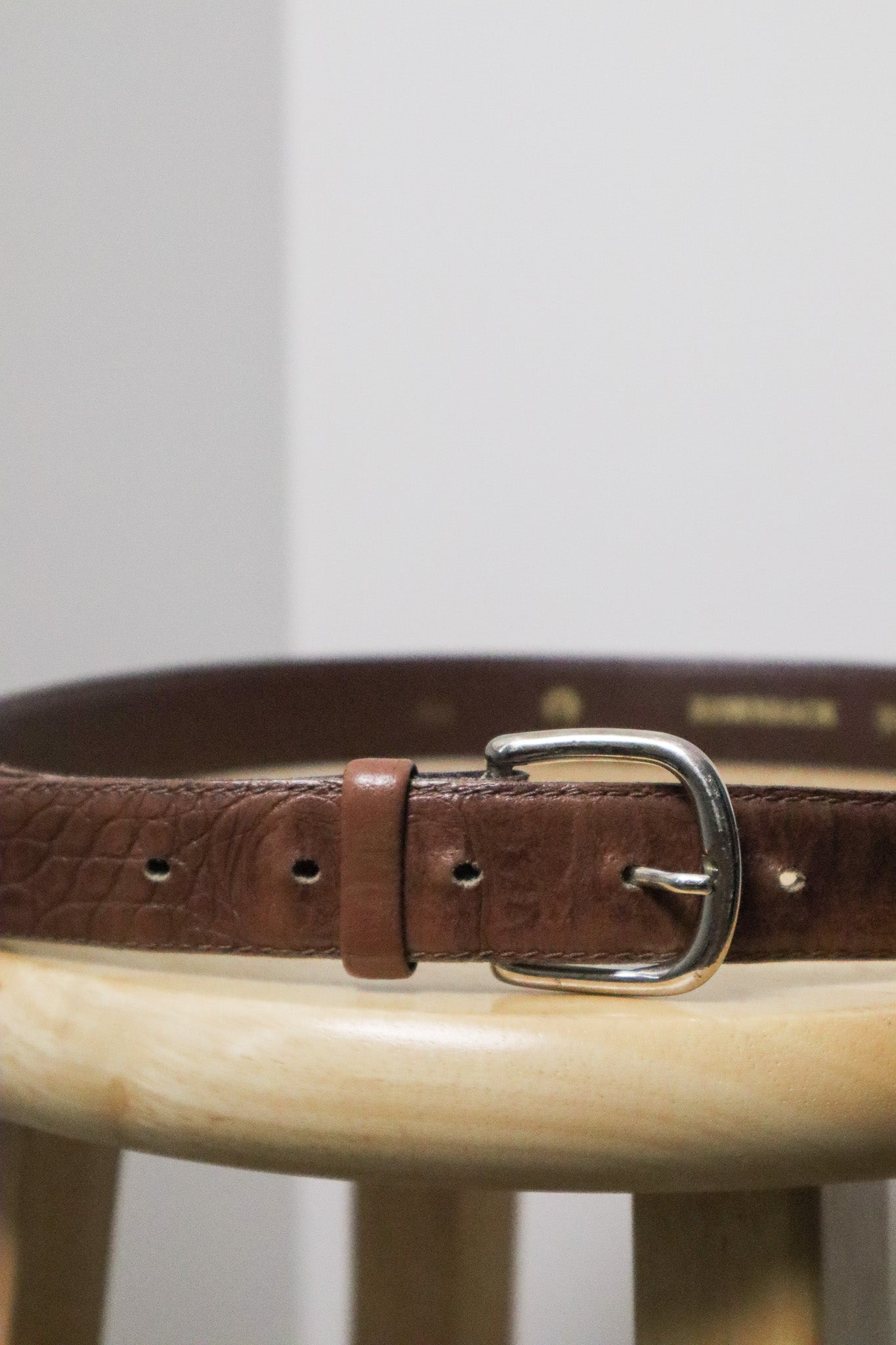 Vintage x Alligator Leather Belt (L)