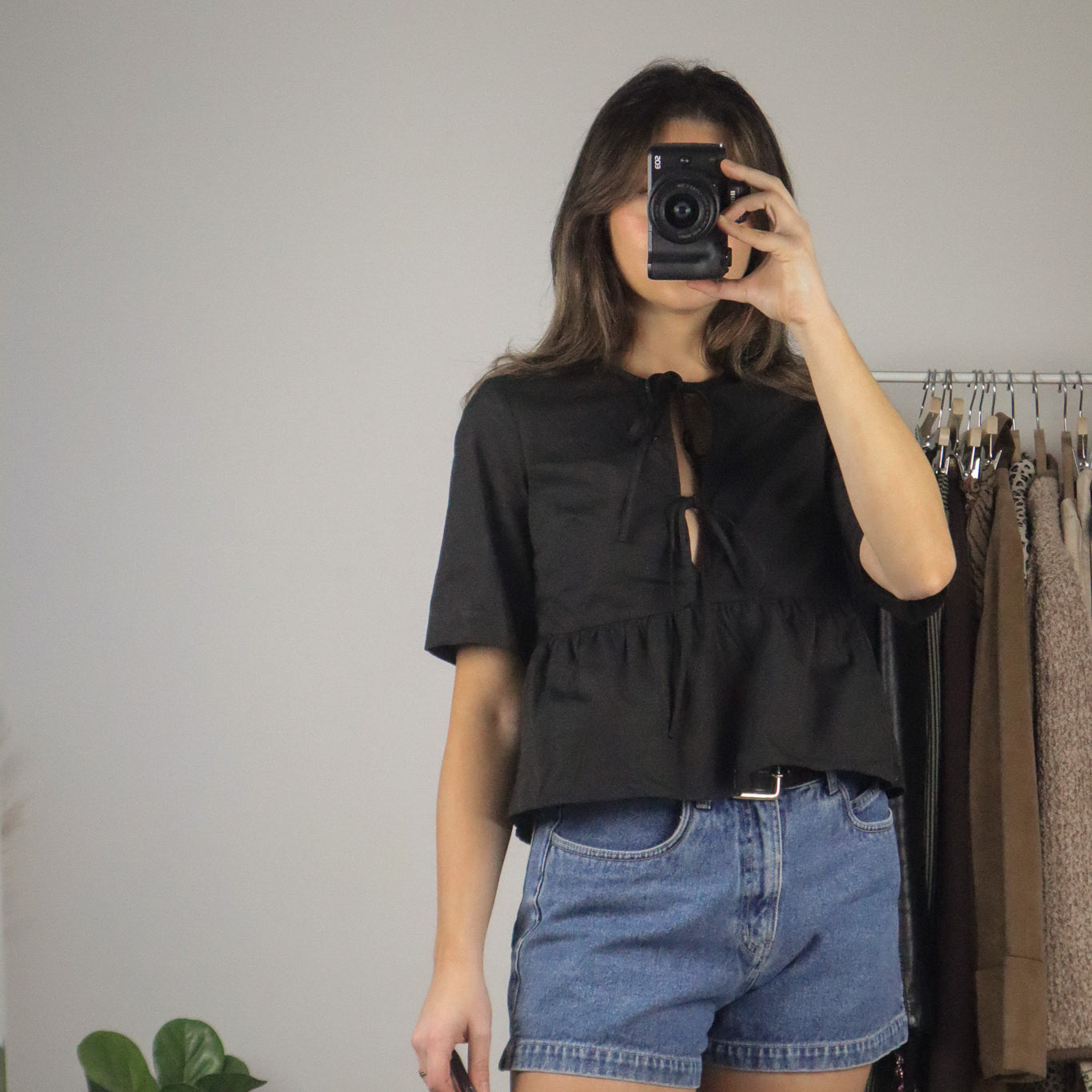 Modern x Peplum Tie Top (XS)