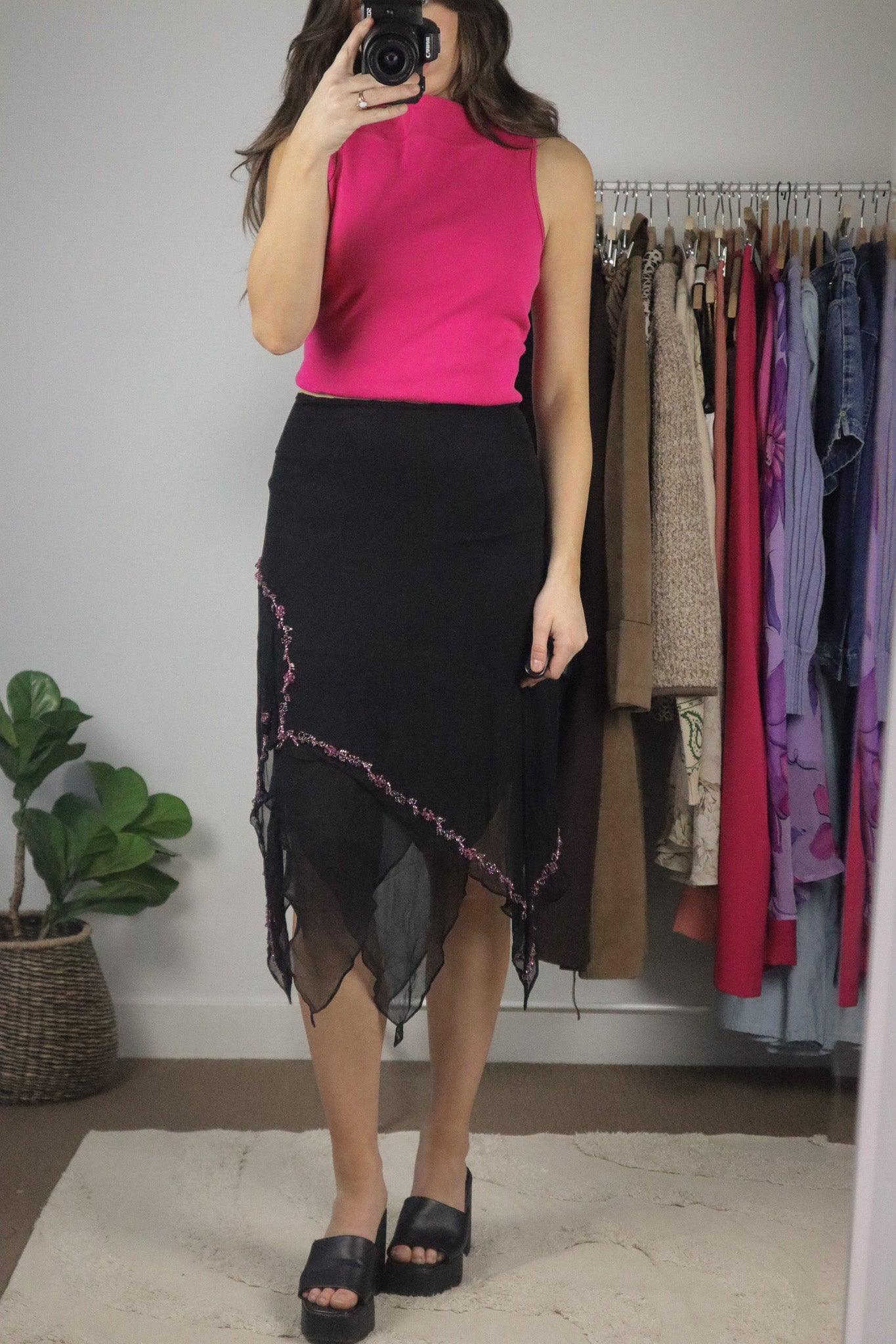 Vintage x Beaded Midi Skirt (4/6)