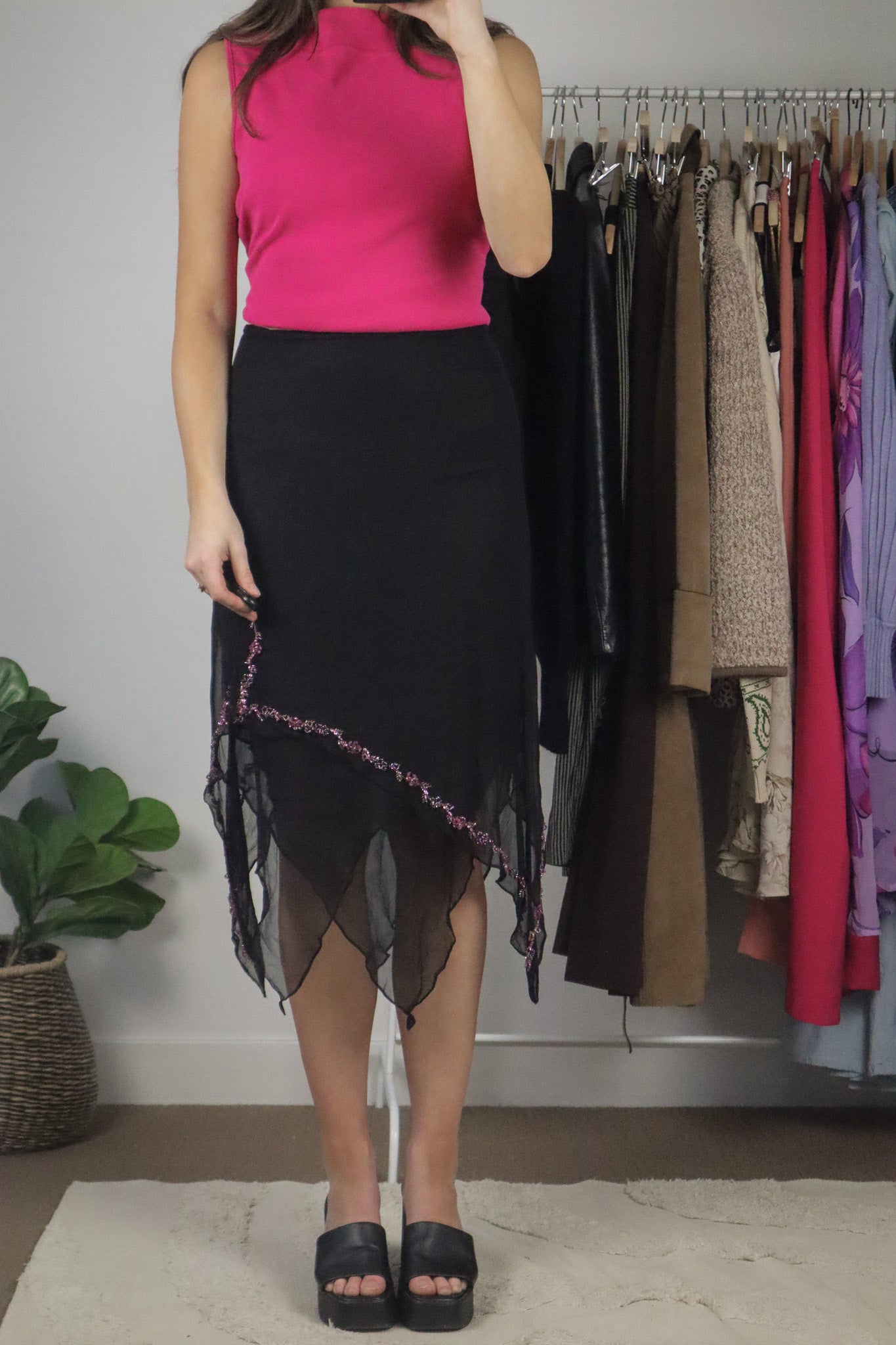 Vintage x Beaded Midi Skirt (4/6)
