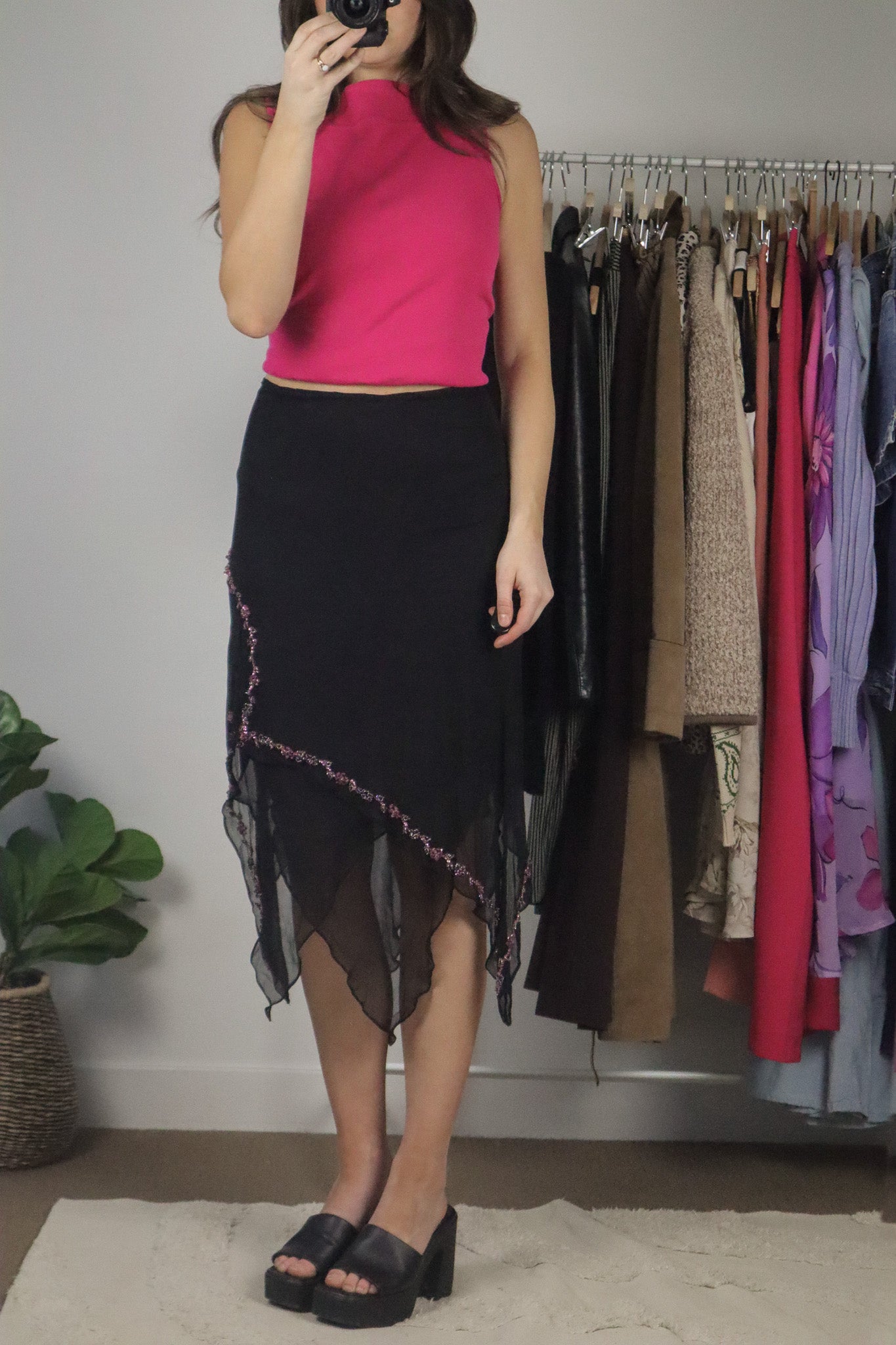 Vintage x Beaded Midi Skirt (4/6)