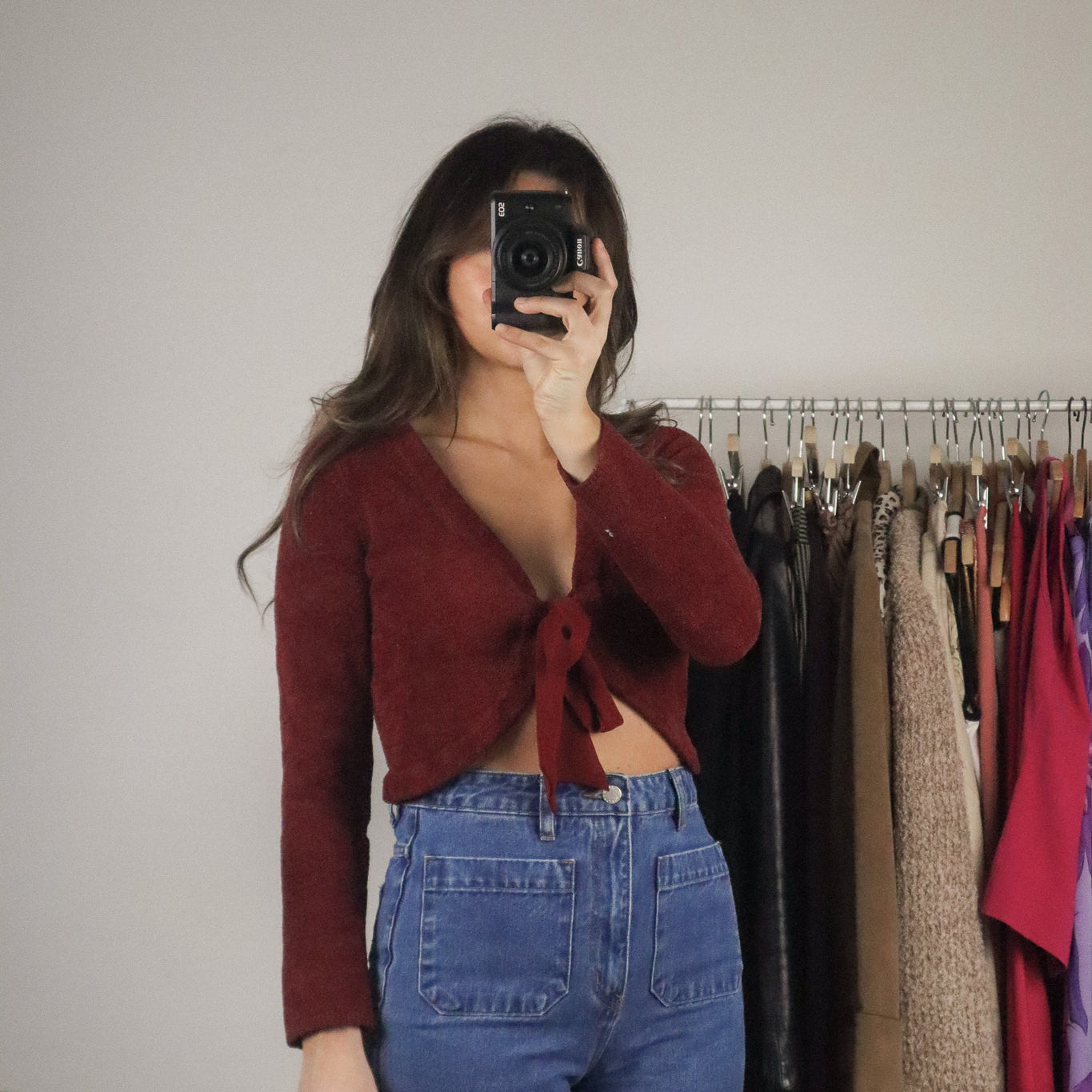 Modern x Cropped Front Tie Top (XS)