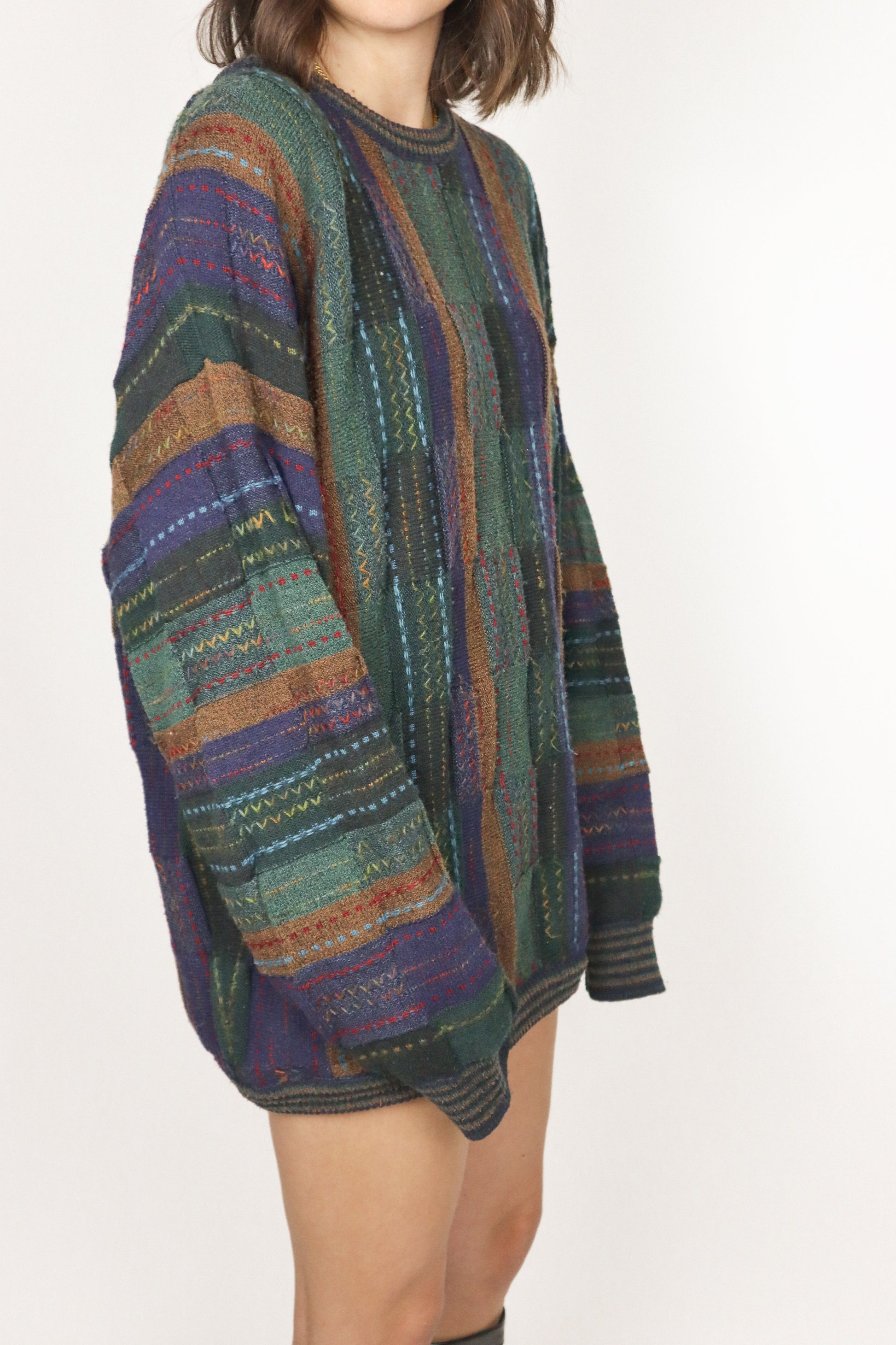 Made in Canada x Vintage x 3D Patterned Knit (M/L)