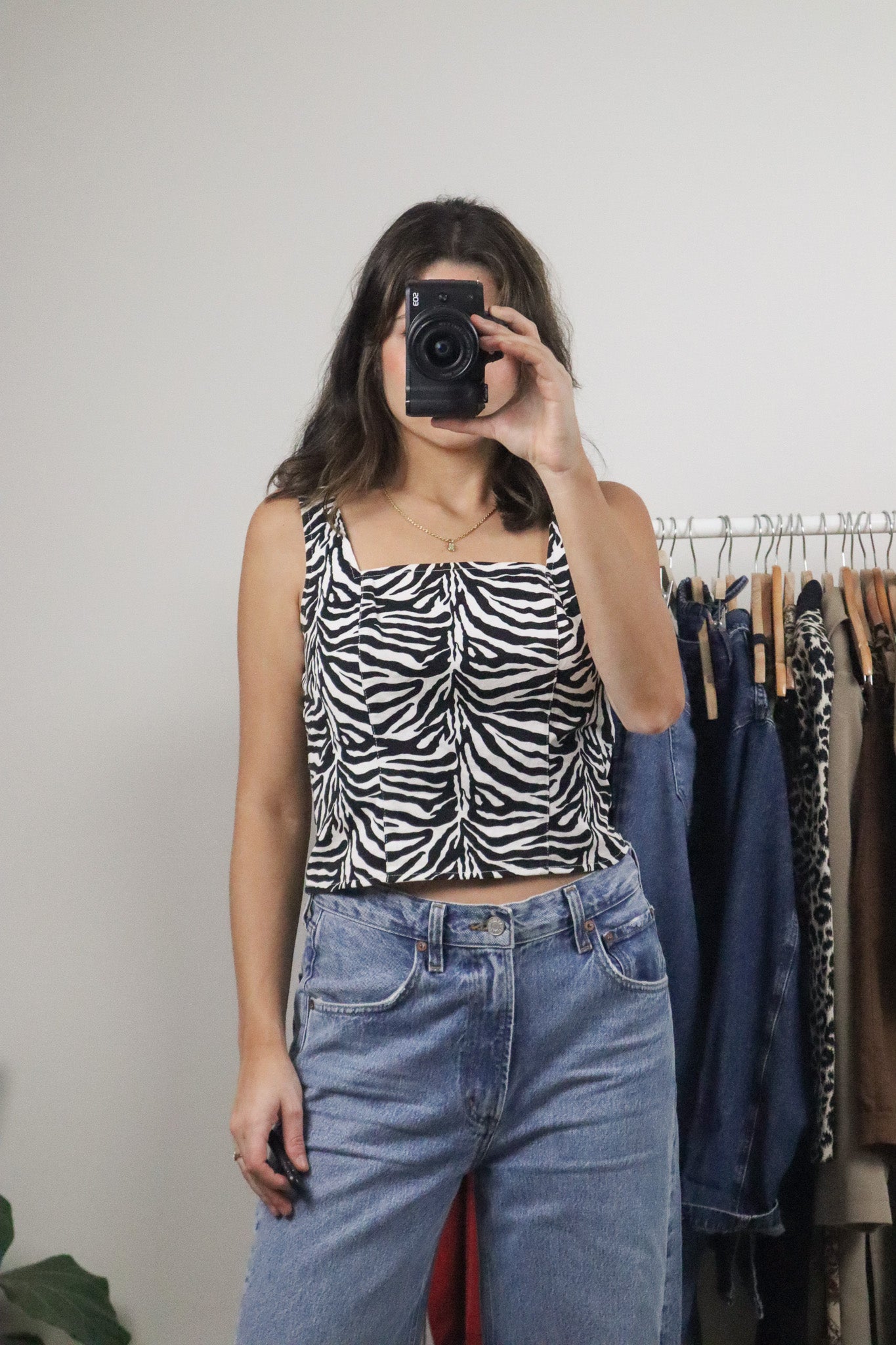 Vintage x Zebra Corset Tank (6)