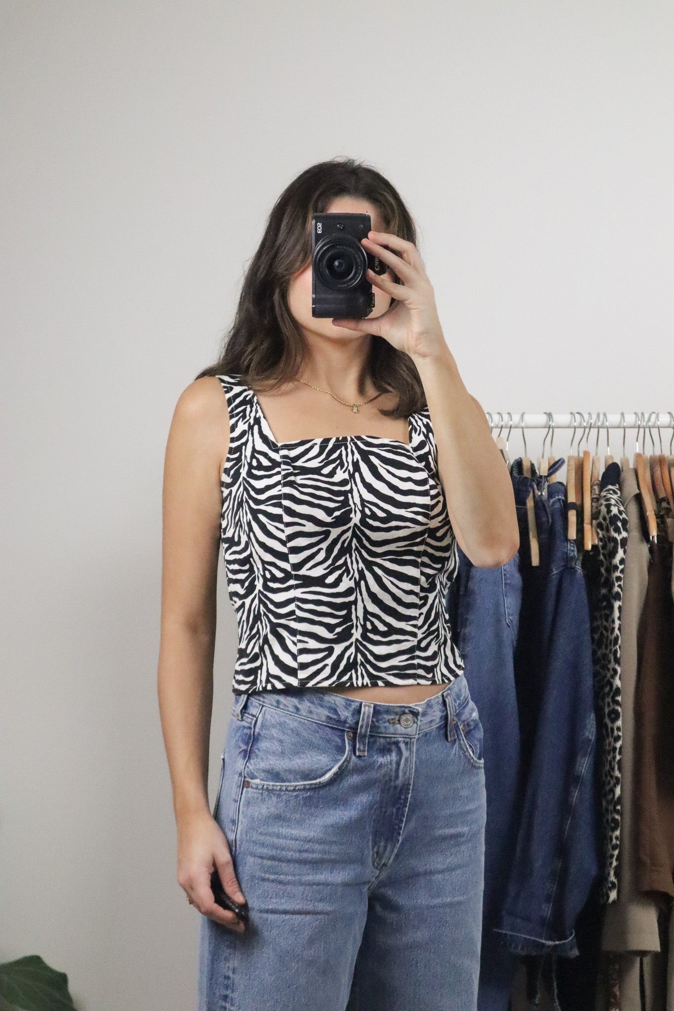 Vintage x Zebra Corset Tank (6)