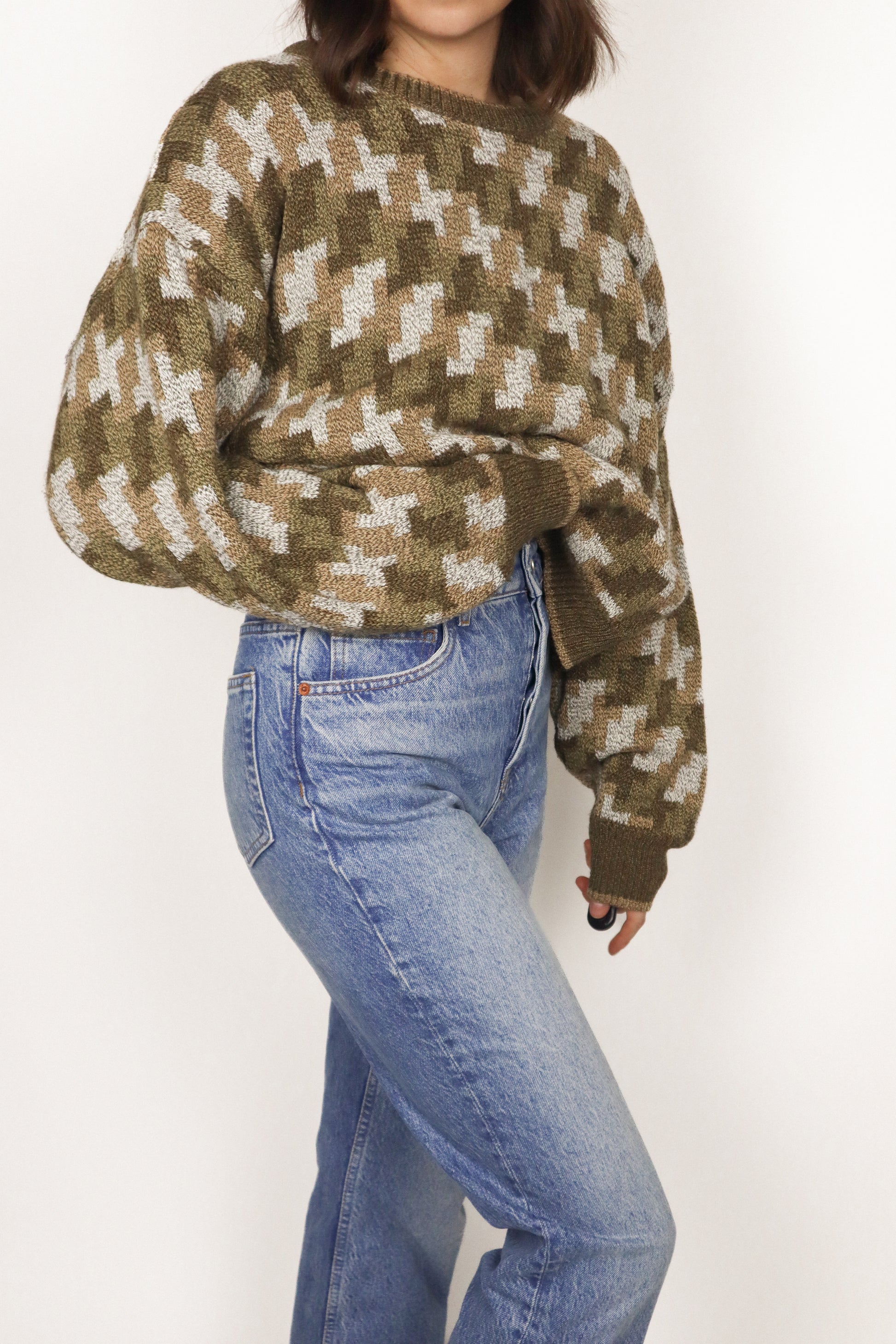 Vintage x Patterned Knit (M/L)
