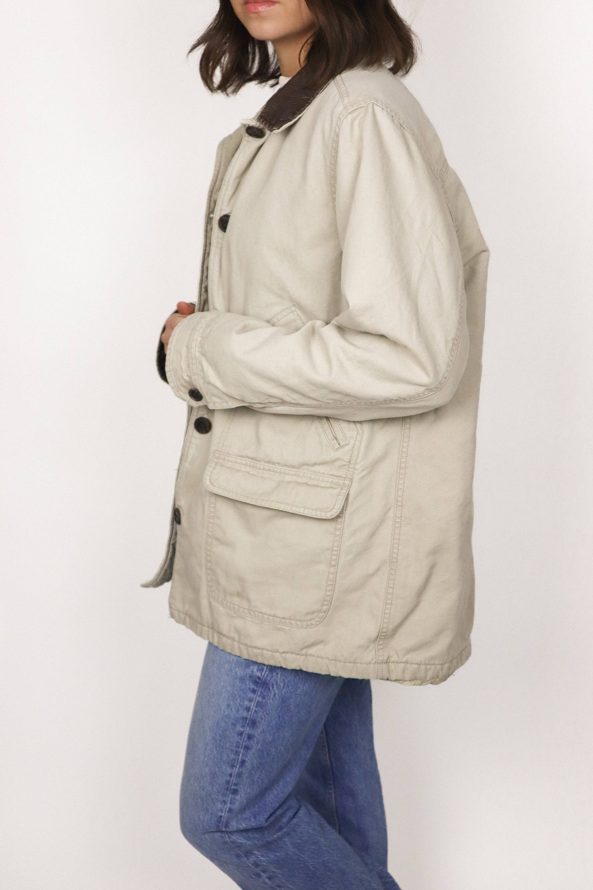 Vintage x Corduroy Collar Chore Coat (M)