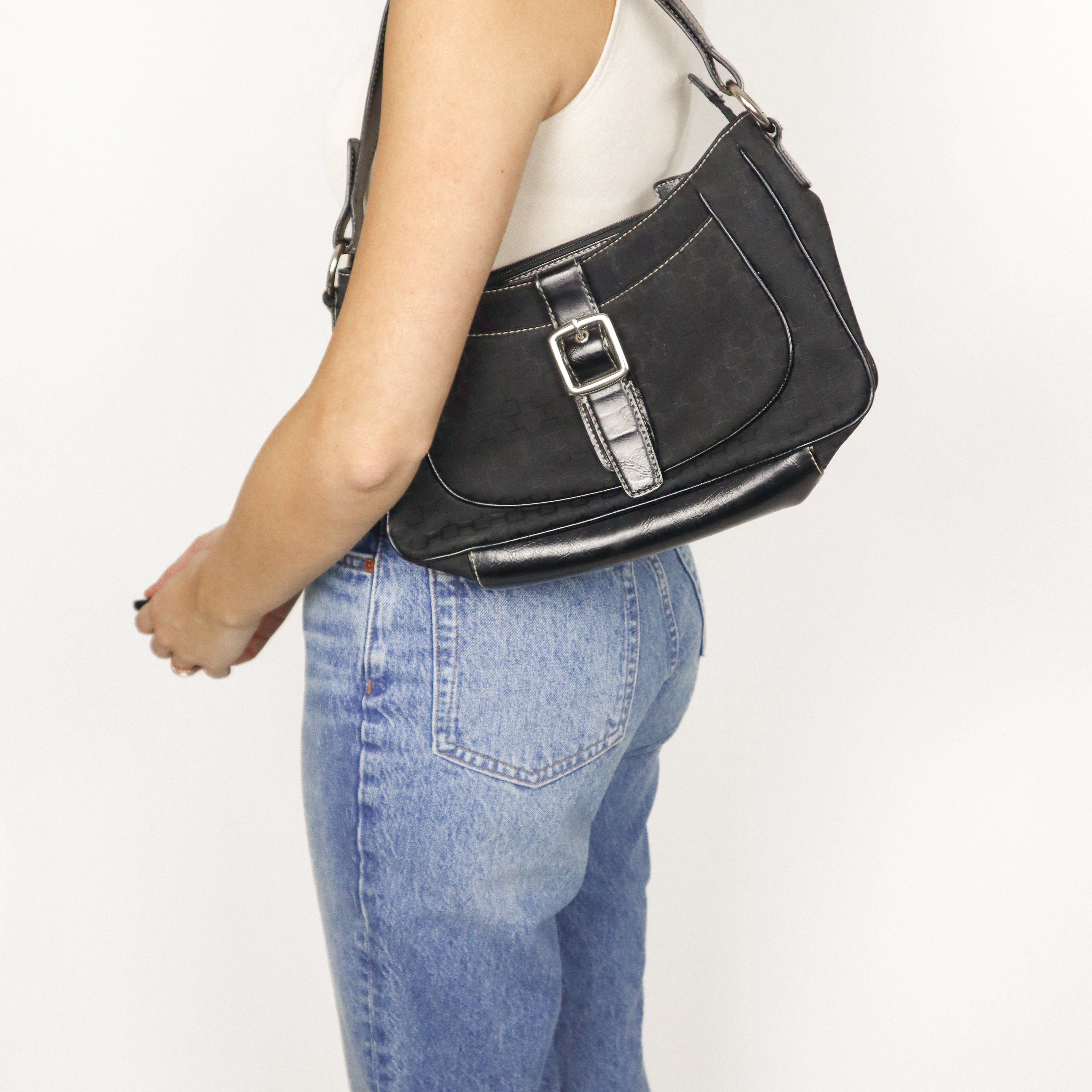 Vintage x Faux Leather Nine West Purse