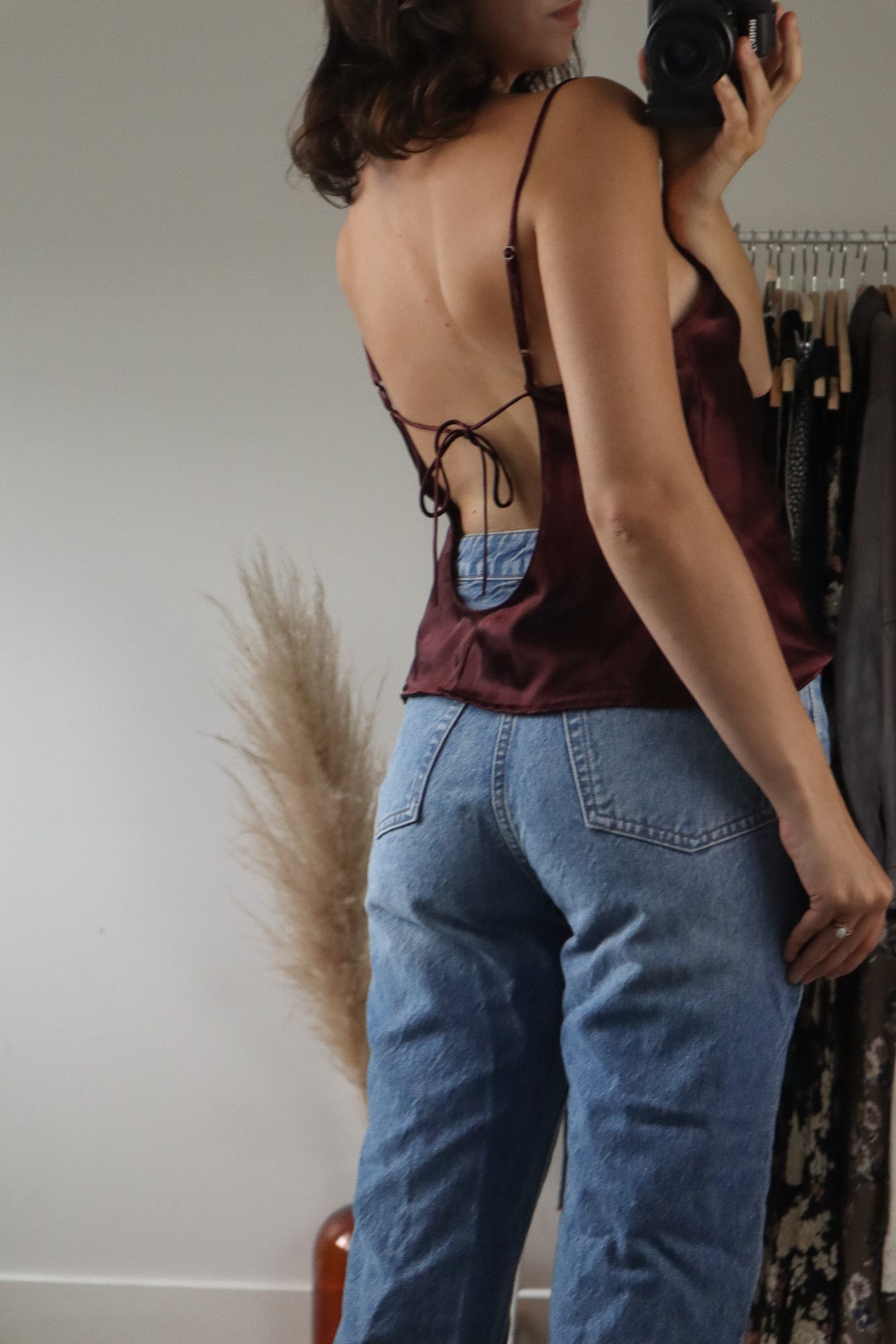 Vintage x Satin Open Back Tank (M)