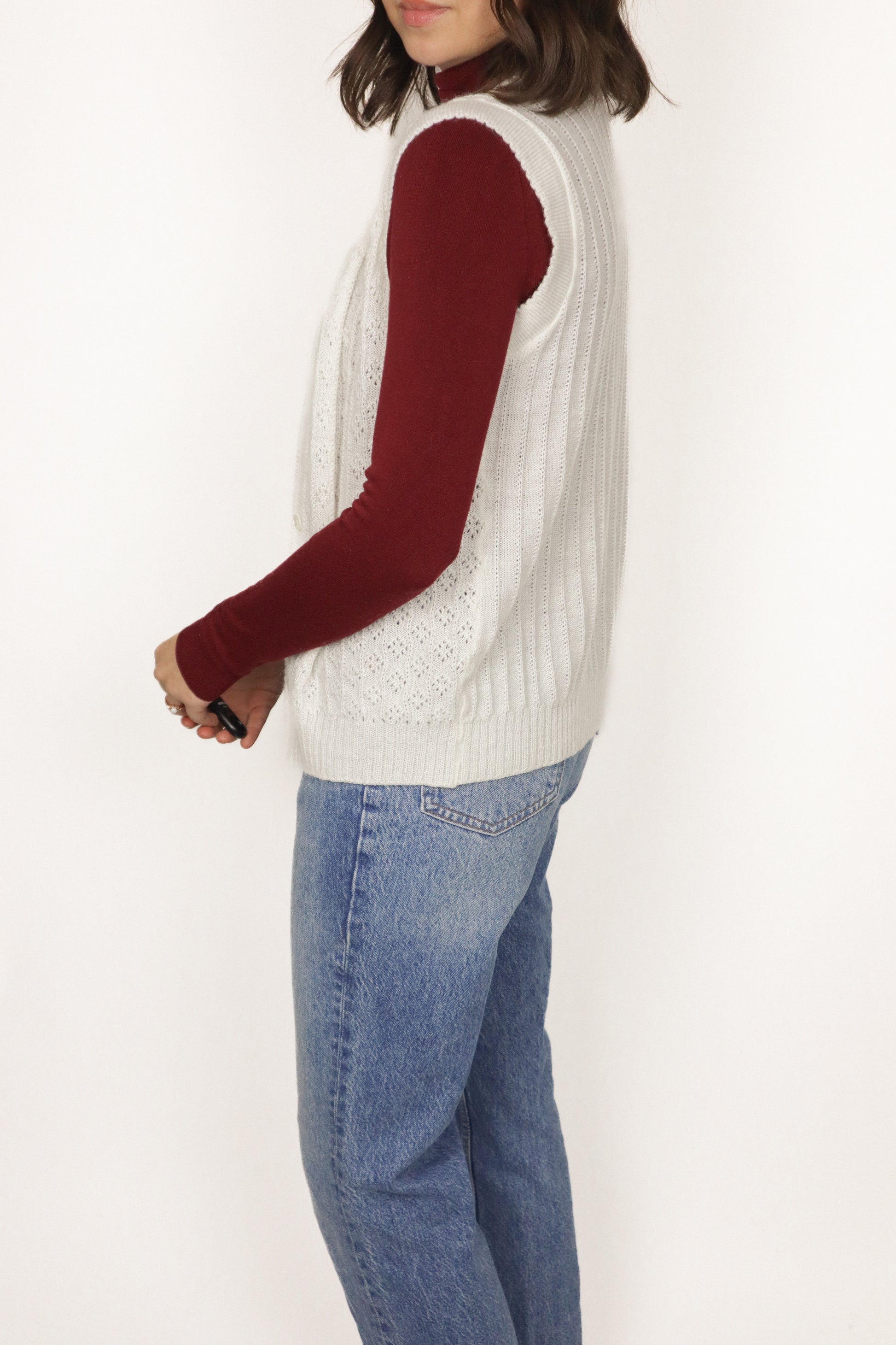 Made in Canada x Vintage x Knit Vest (S/M)