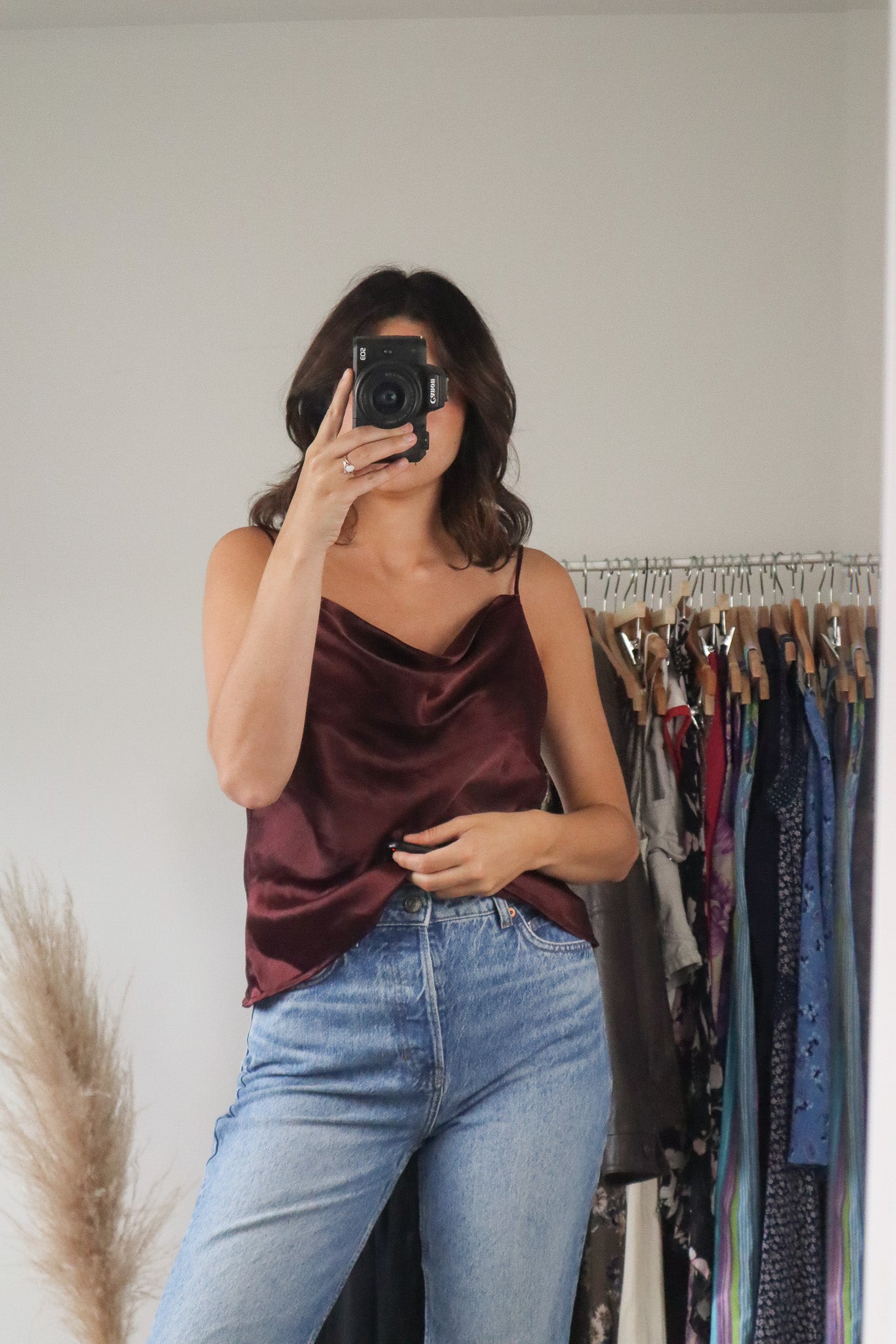 Vintage x Satin Open Back Tank (M)