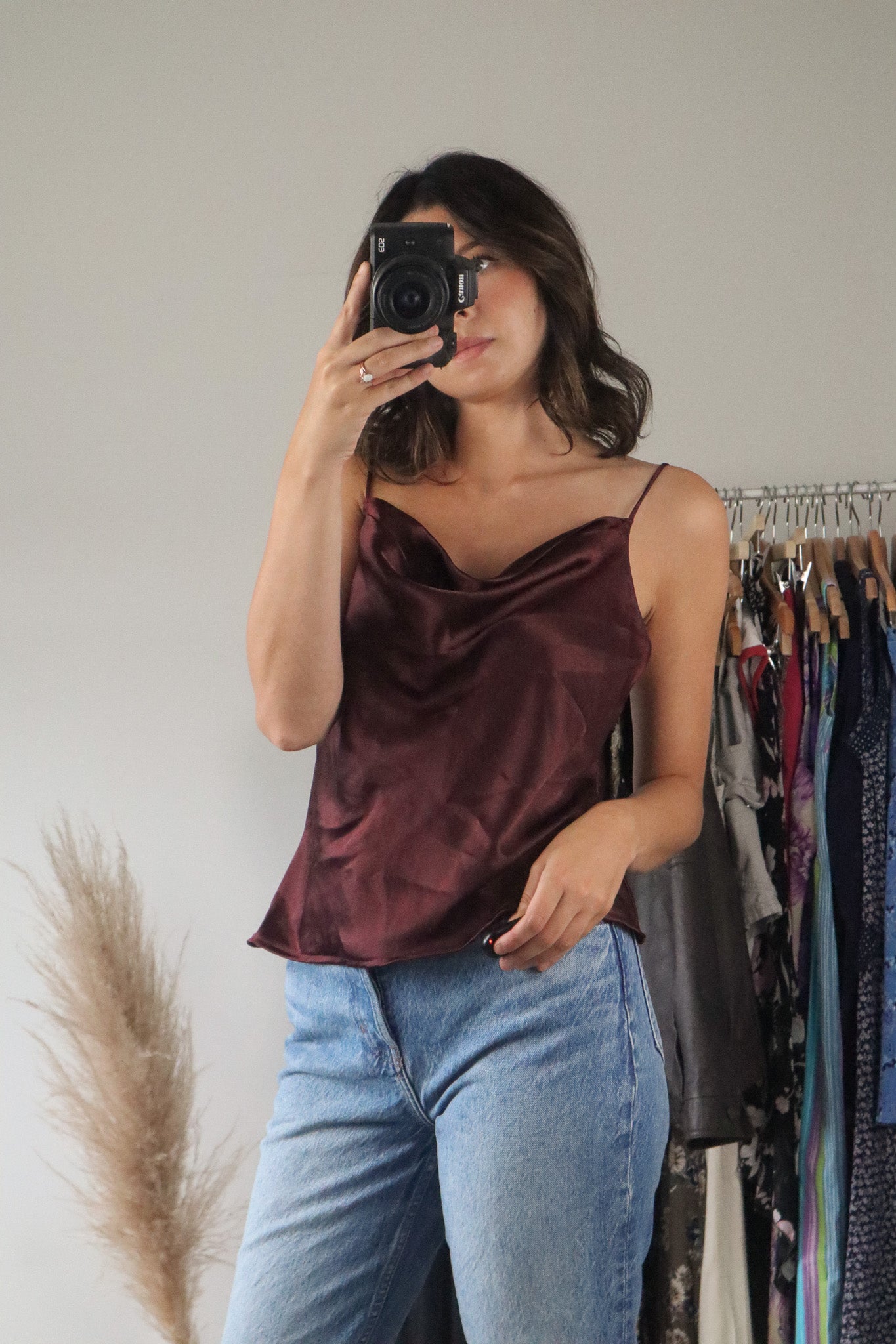 Vintage x Satin Open Back Tank (M)