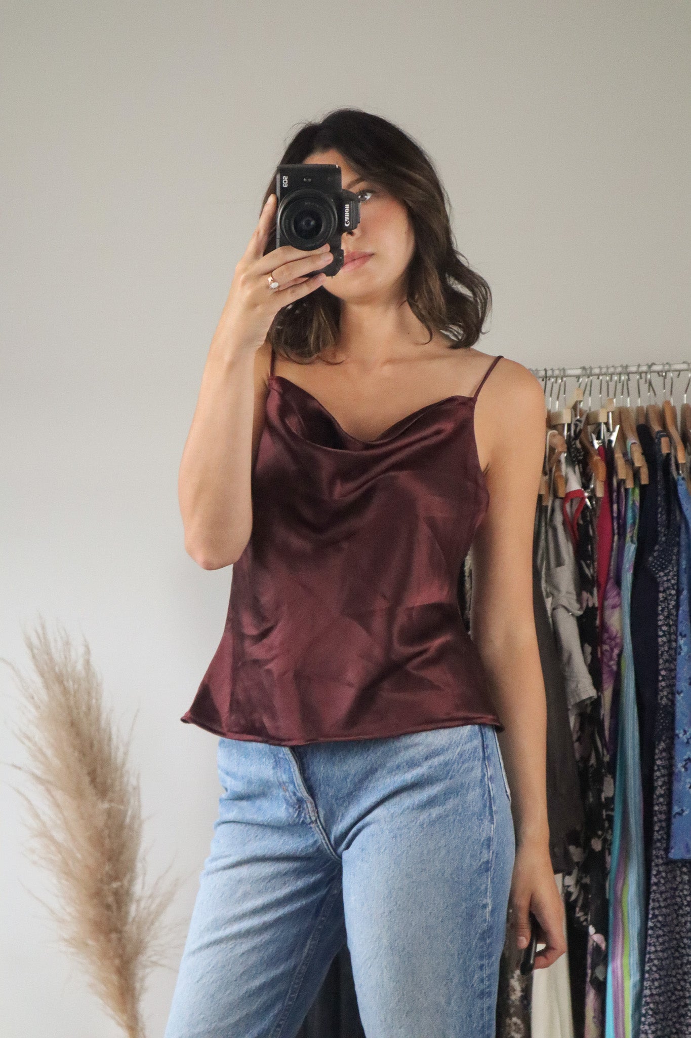 Vintage x Satin Open Back Tank (M)