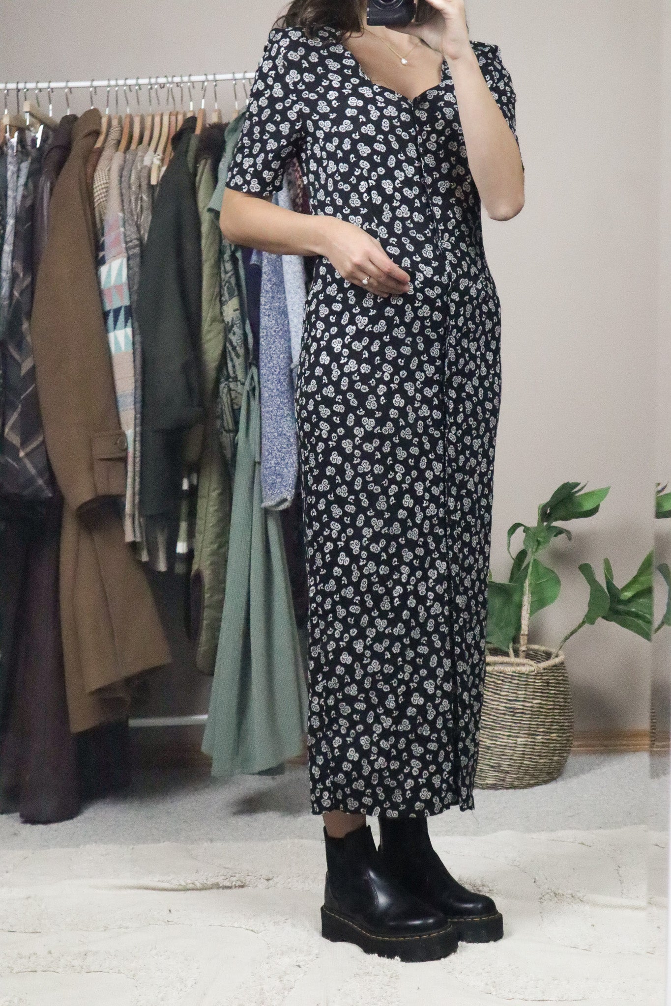 Vintage x Floral Maxi Dress (2/4)