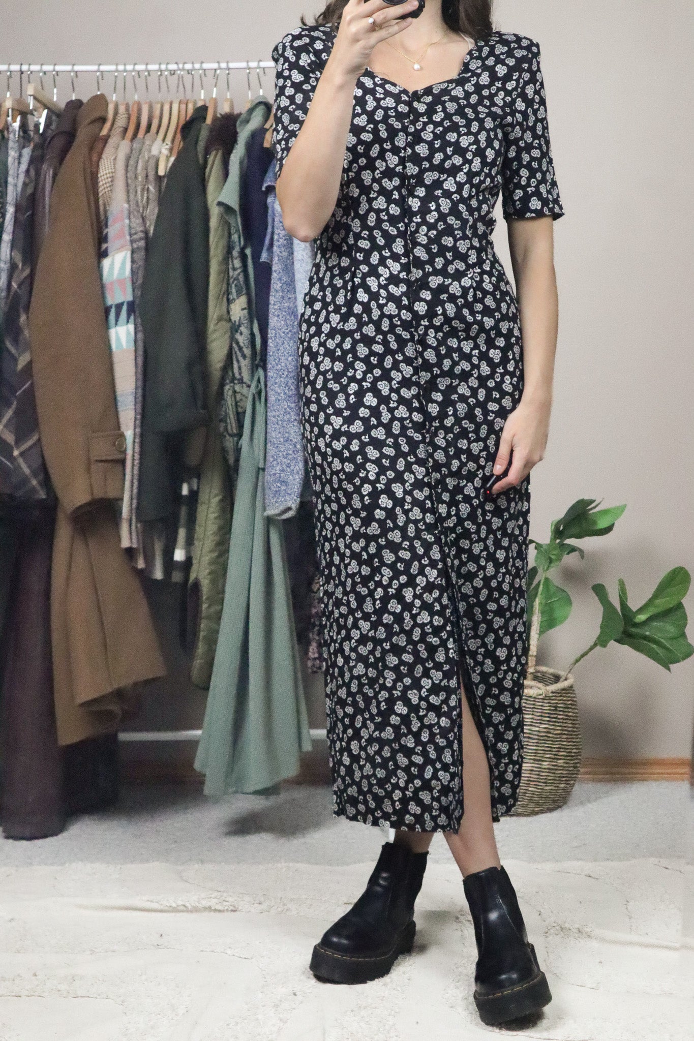 Vintage x Floral Maxi Dress (2/4)
