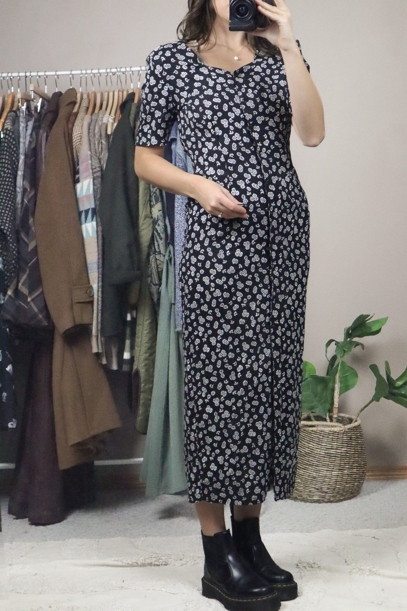 Vintage x Floral Maxi Dress (2/4)
