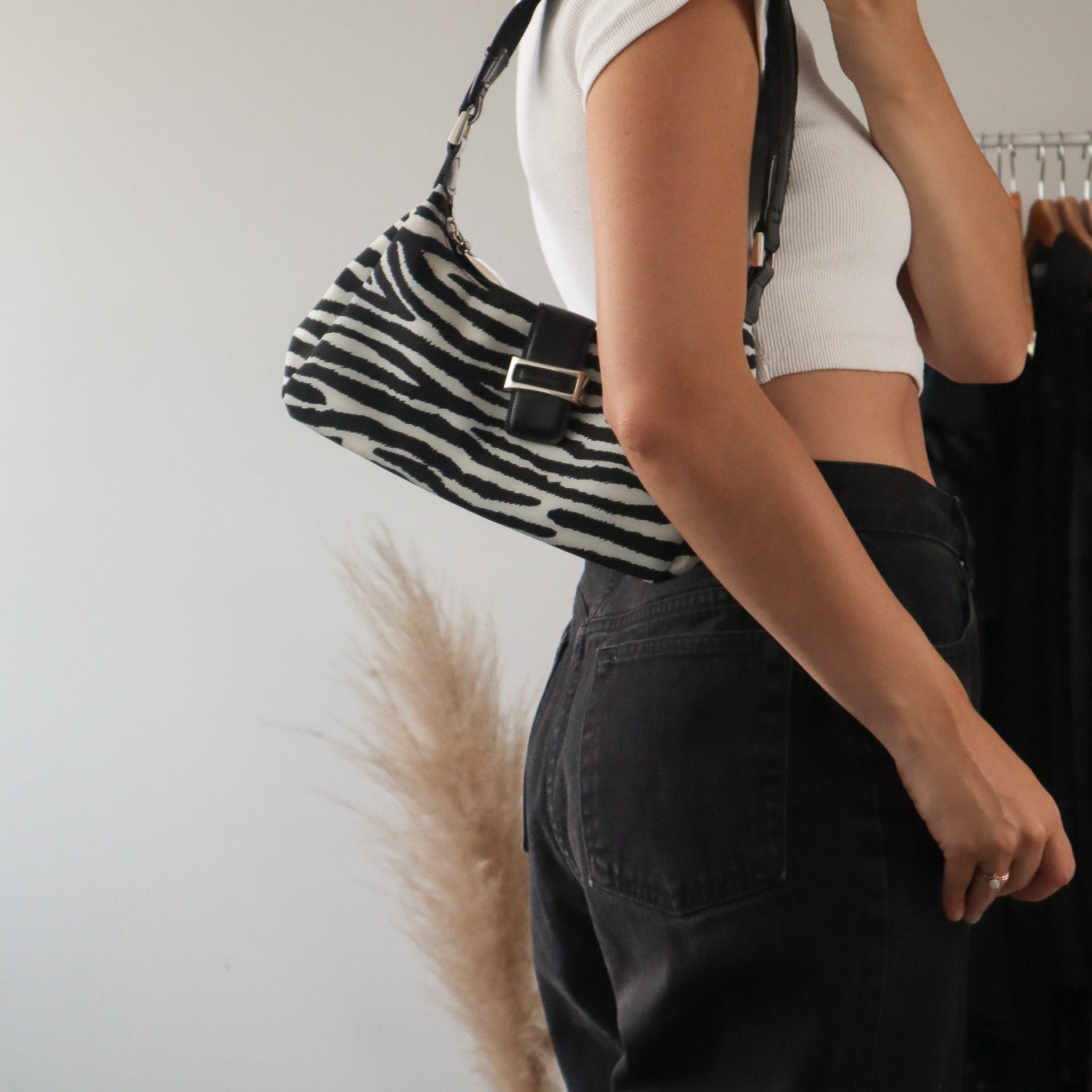 Zebra x Shoulder Bag