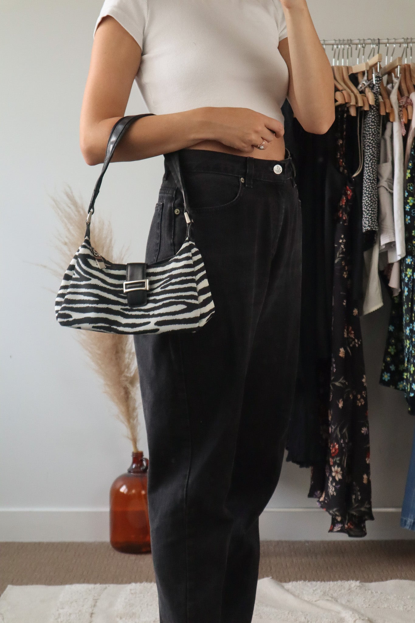 Zebra x Shoulder Bag