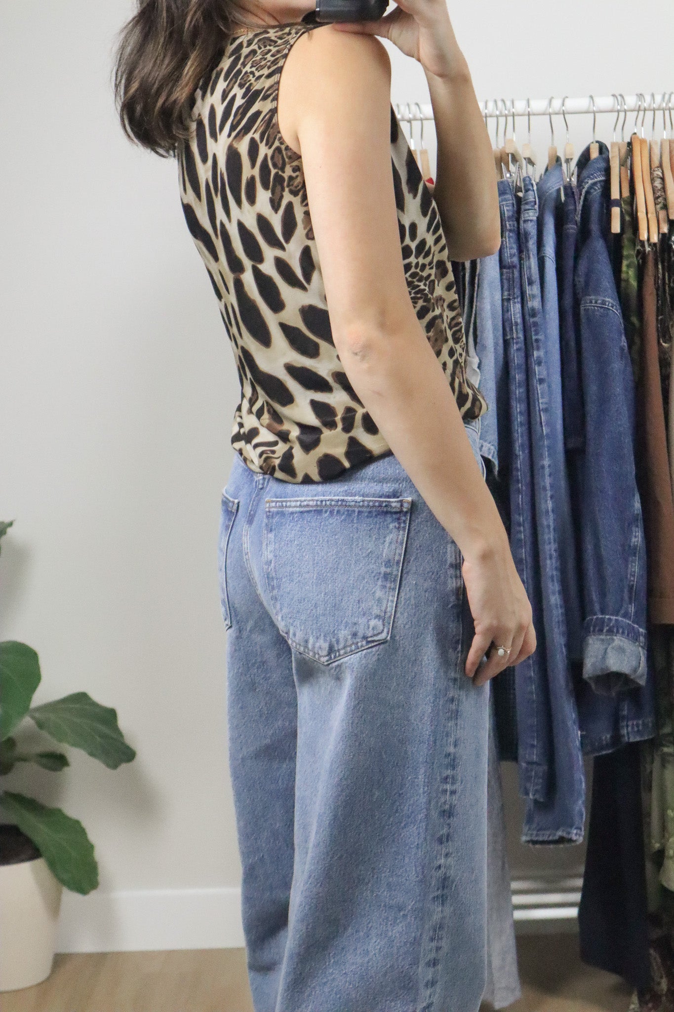 Vintage x Cheetah Tank (L)