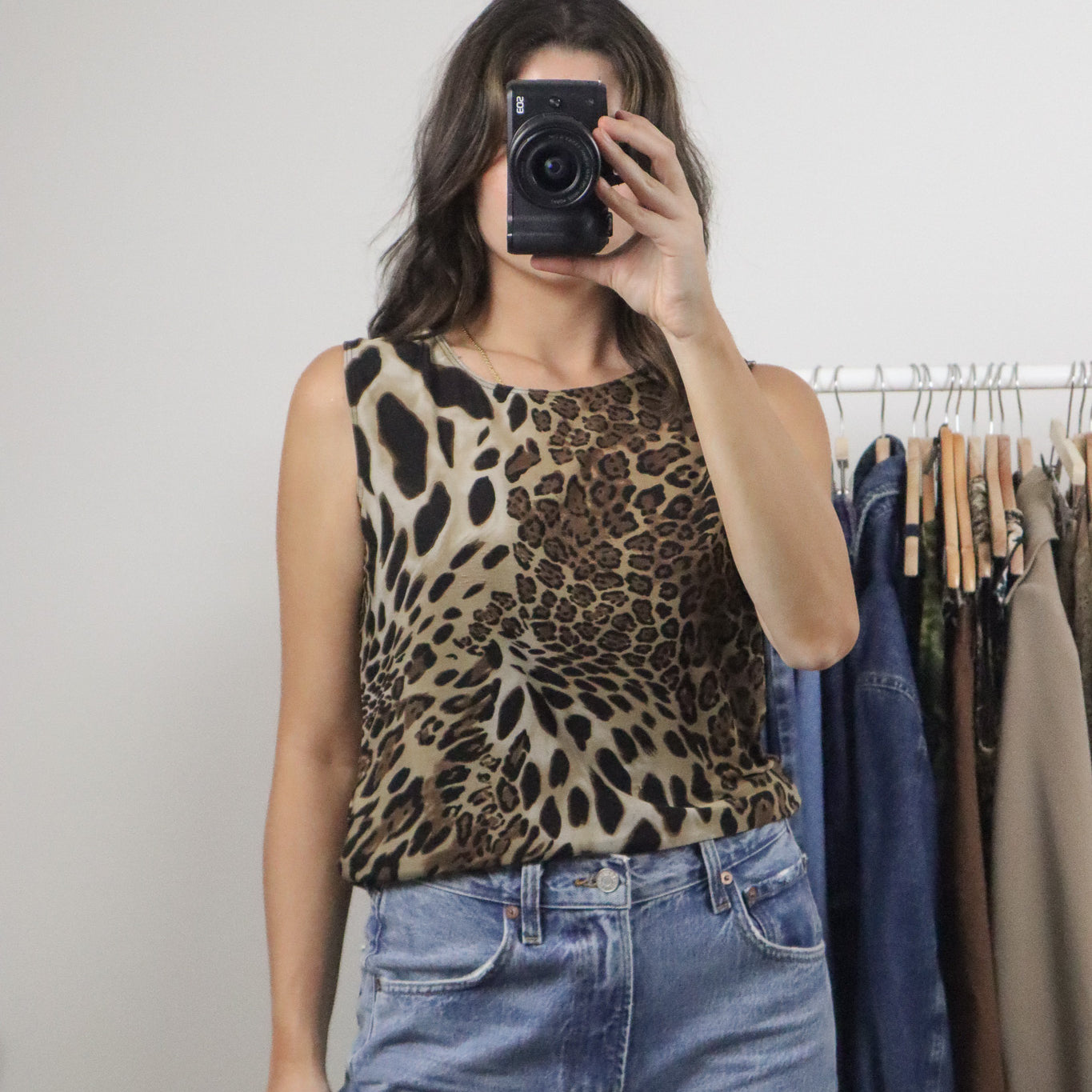 Vintage x Cheetah Tank (L)
