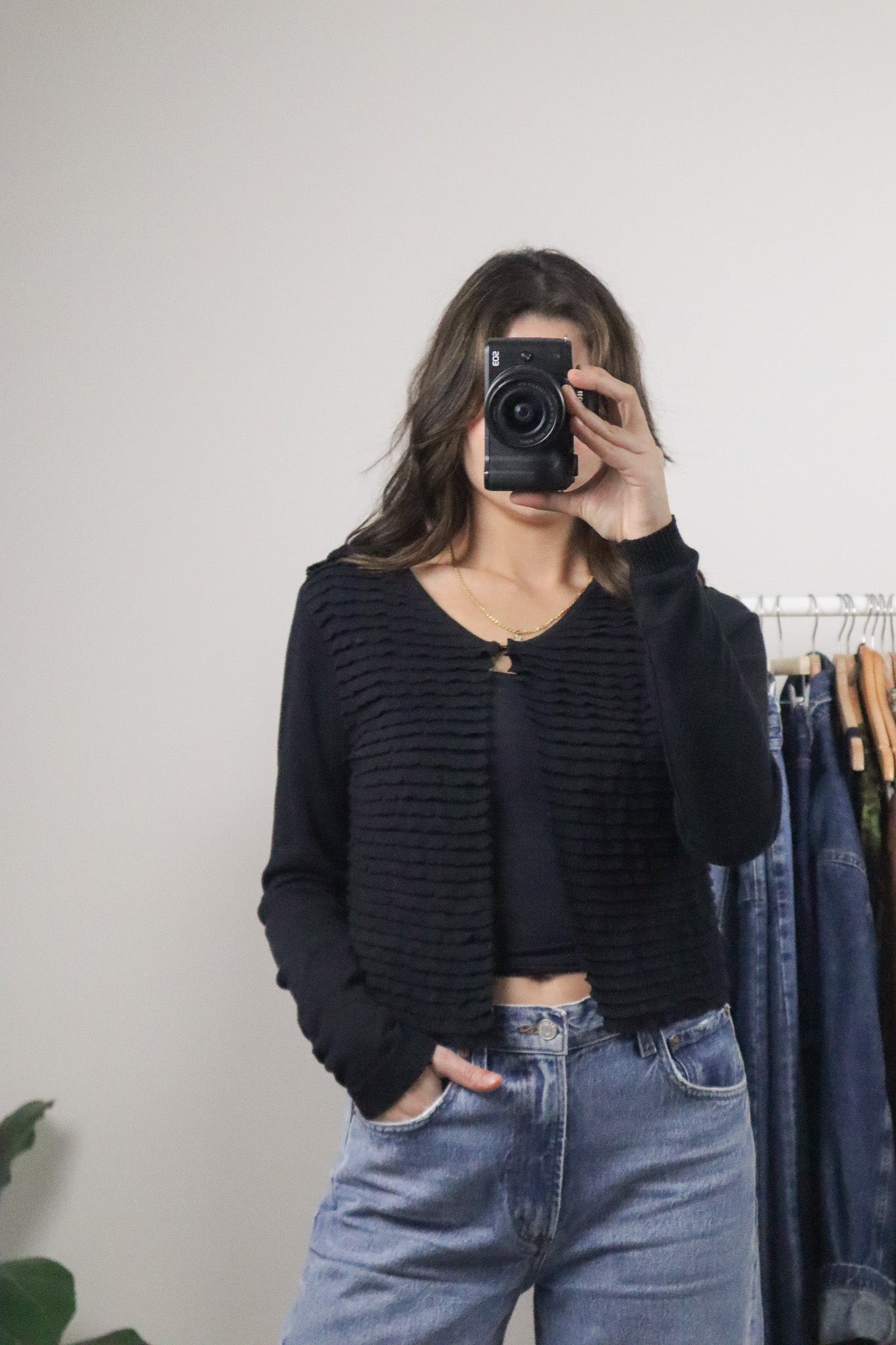 Made in Italy x Vintage x Cotton Clasp Cardigan (S)