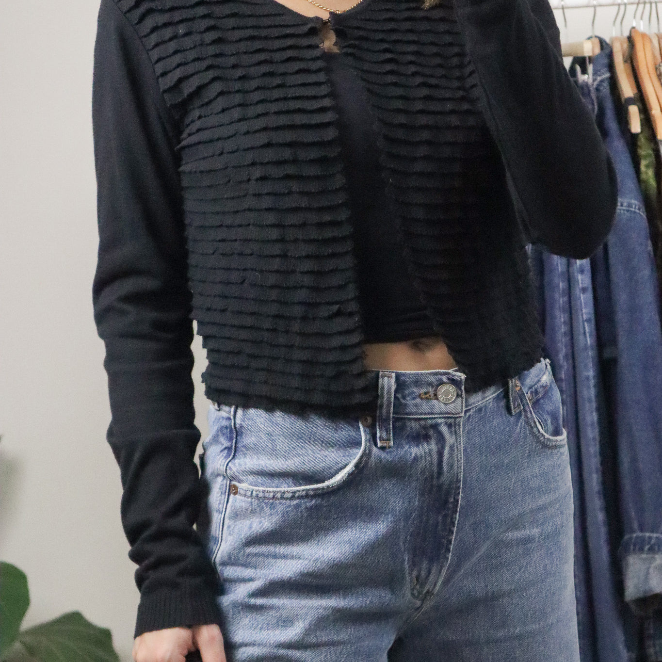 Made in Italy x Vintage x Cotton Clasp Cardigan (S)
