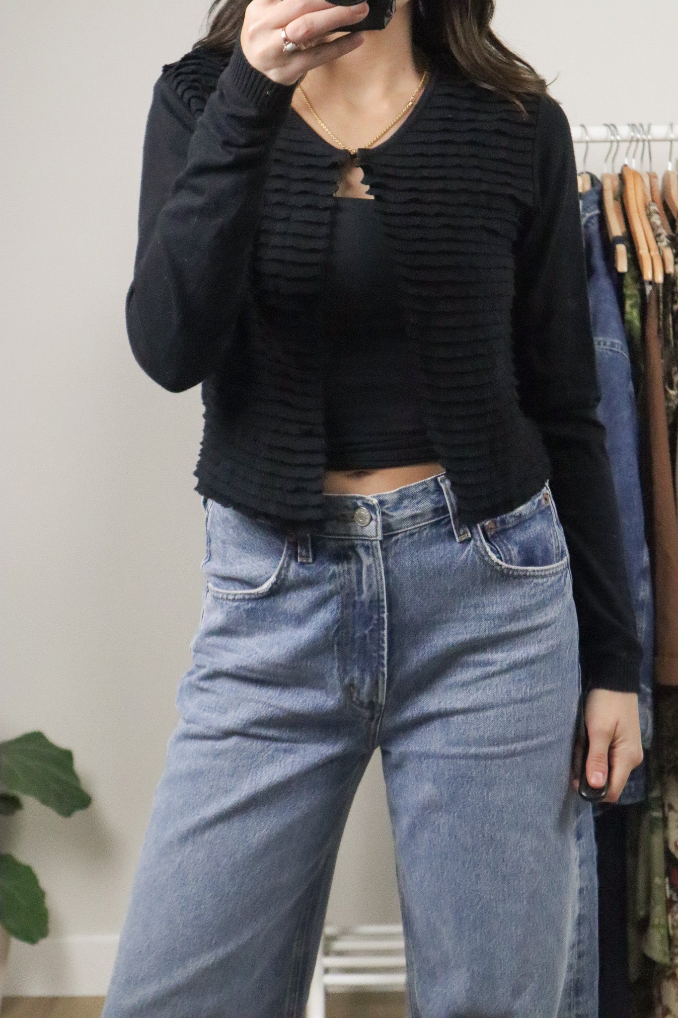 Made in Italy x Vintage x Cotton Clasp Cardigan (S)