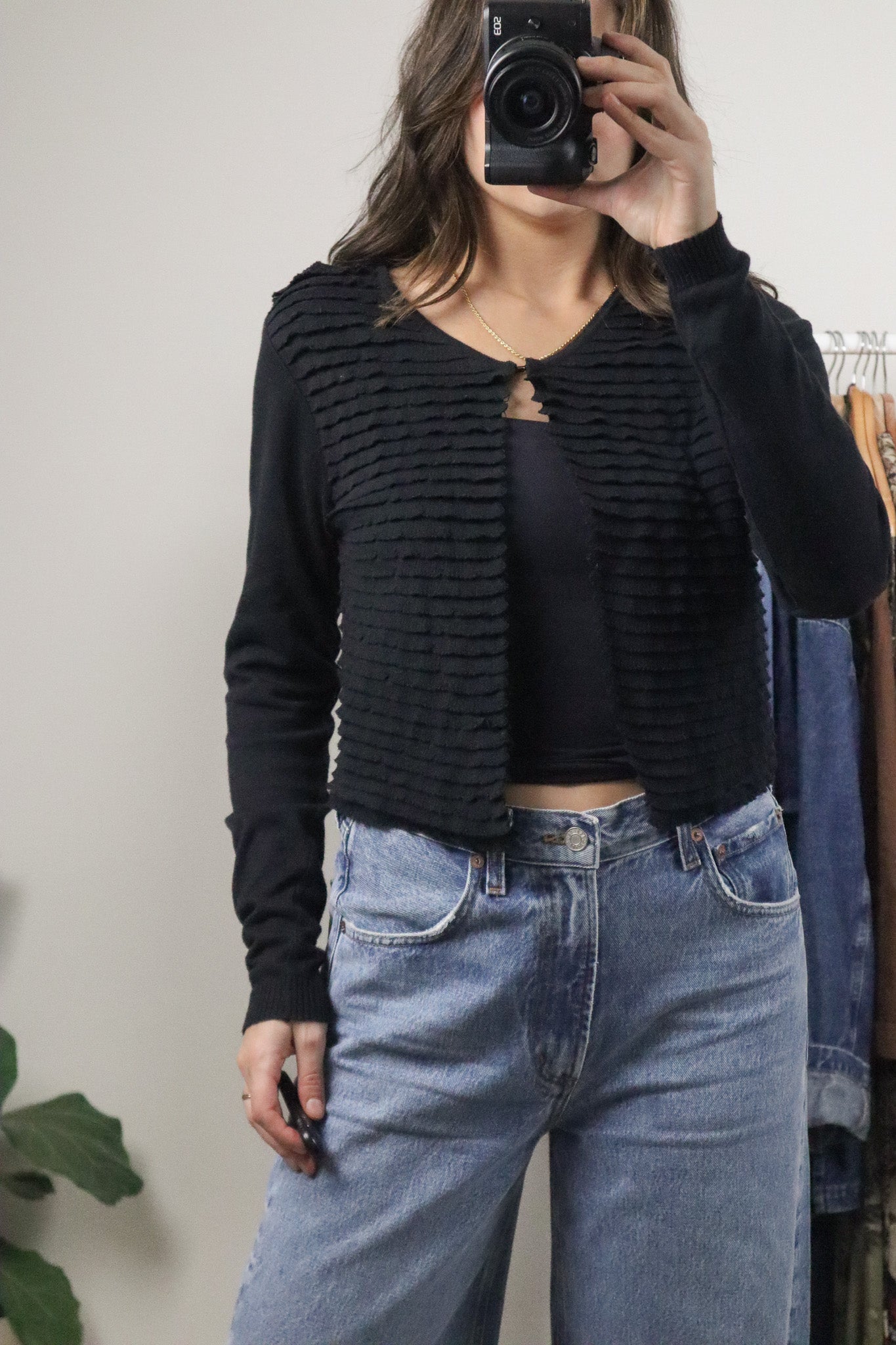 Made in Italy x Vintage x Cotton Clasp Cardigan (S)