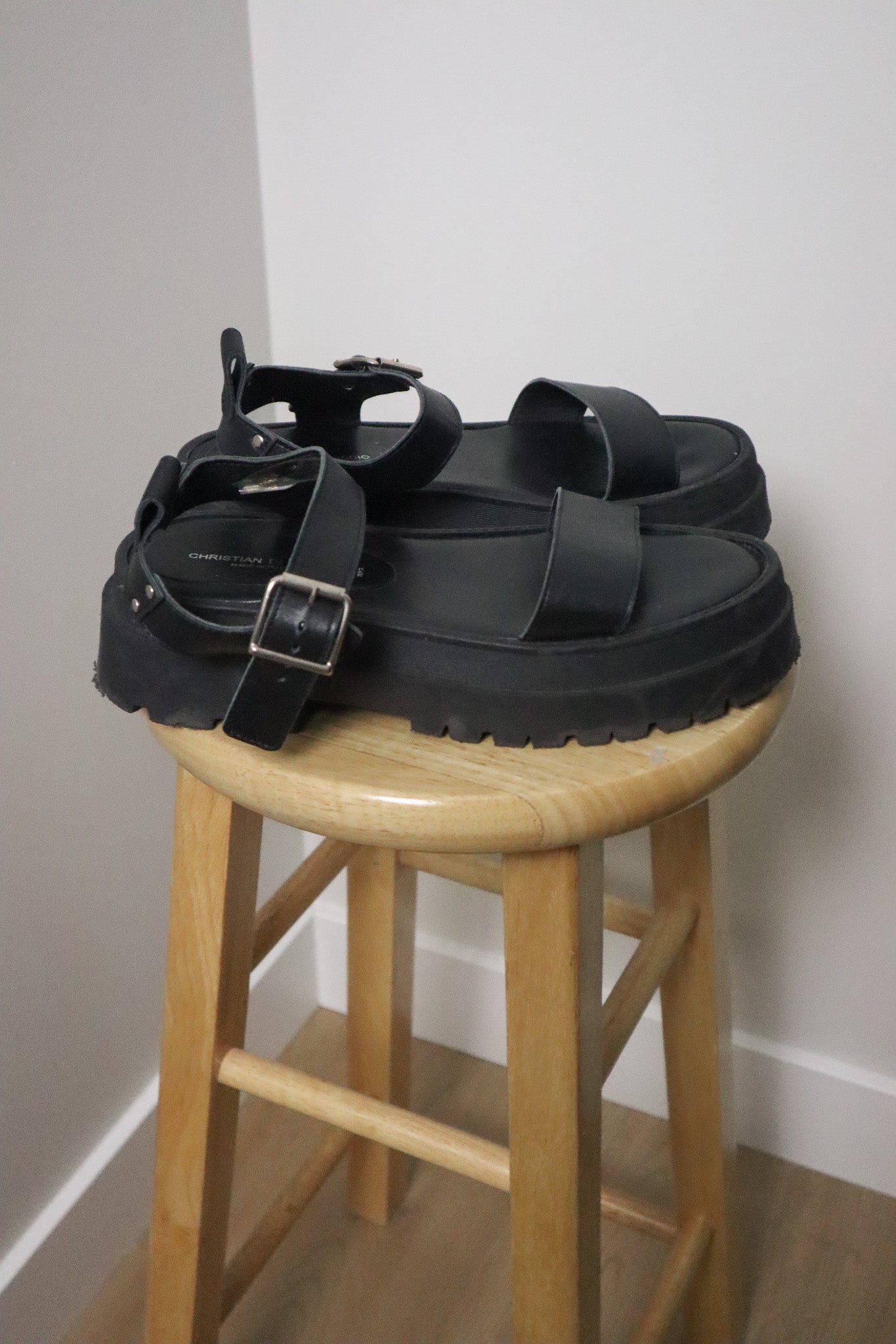 Made in Italy x Vintage x Leather Platform Sandals (9)