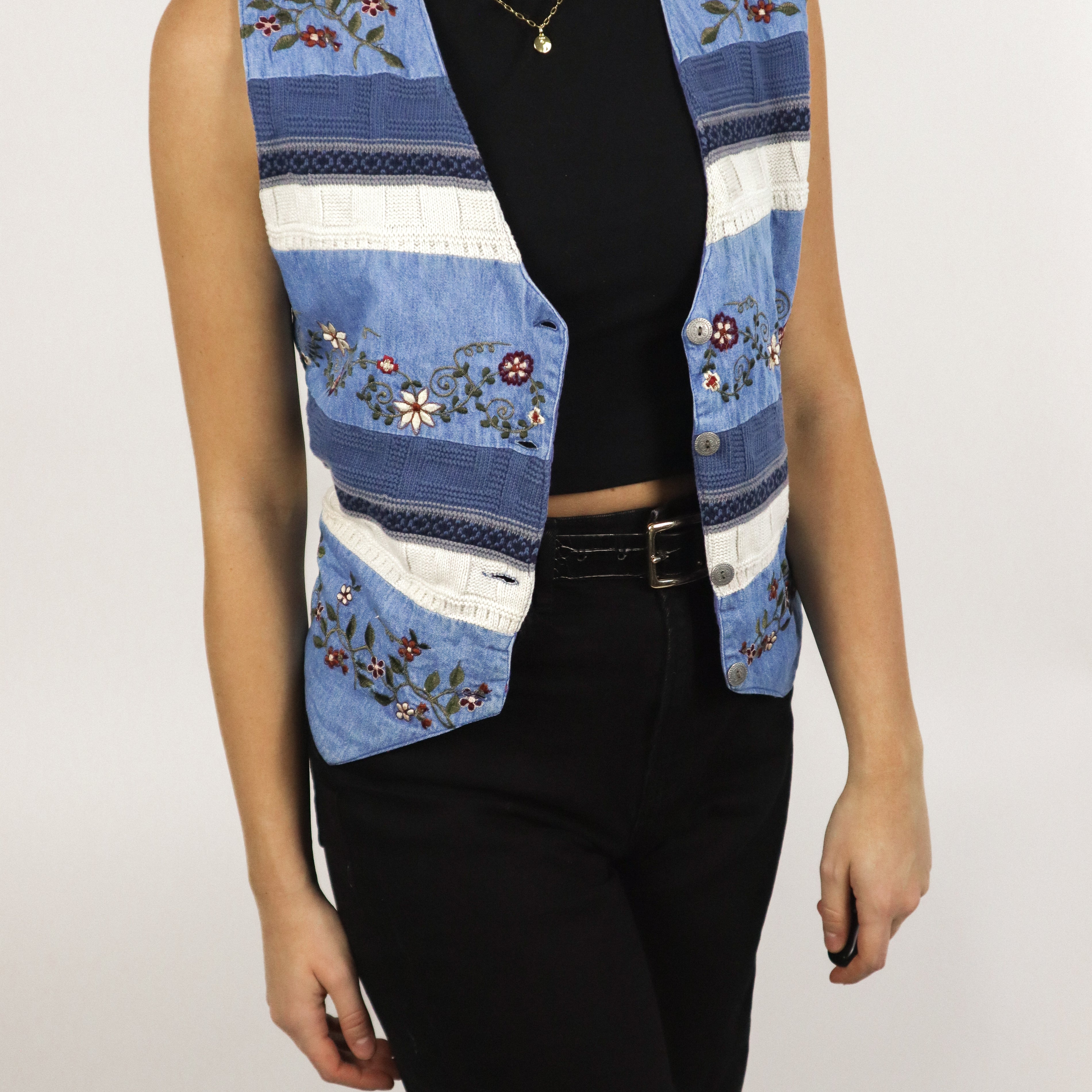 Vintage x Embroidered Vest (S)