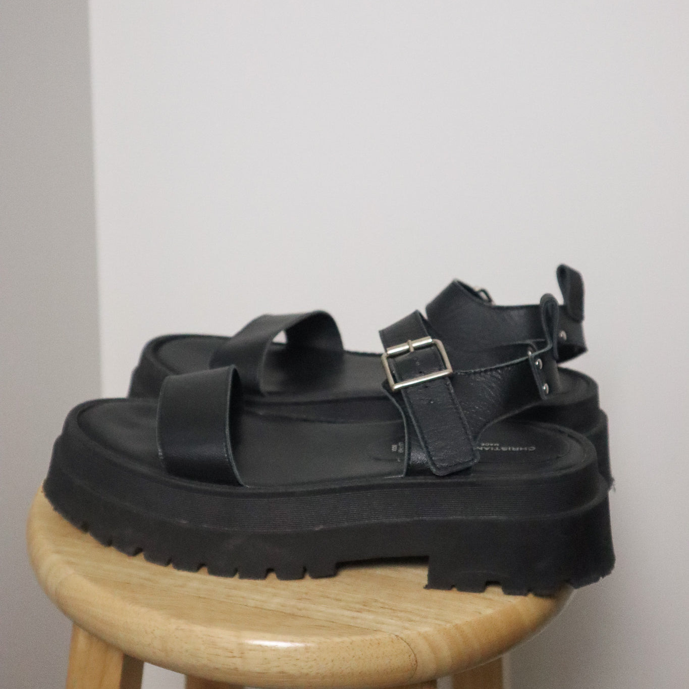 Made in Italy x Vintage x Leather Platform Sandals (9)